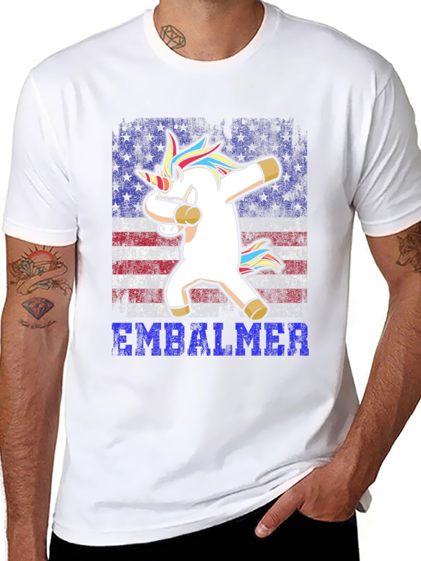 Camiseta Embalmer Unicornio USA