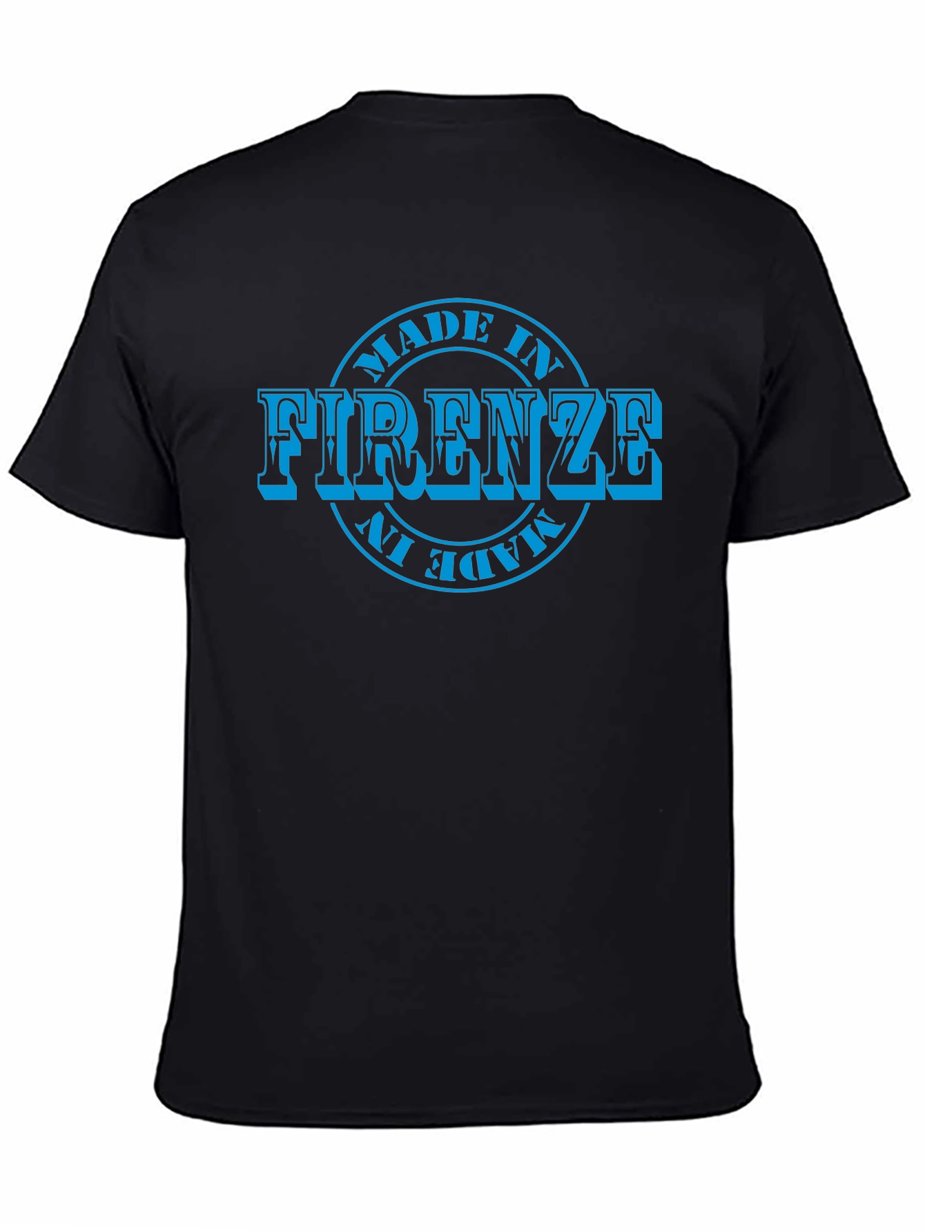 Camiseta Negra Hombre - Diseño Made in Firenze