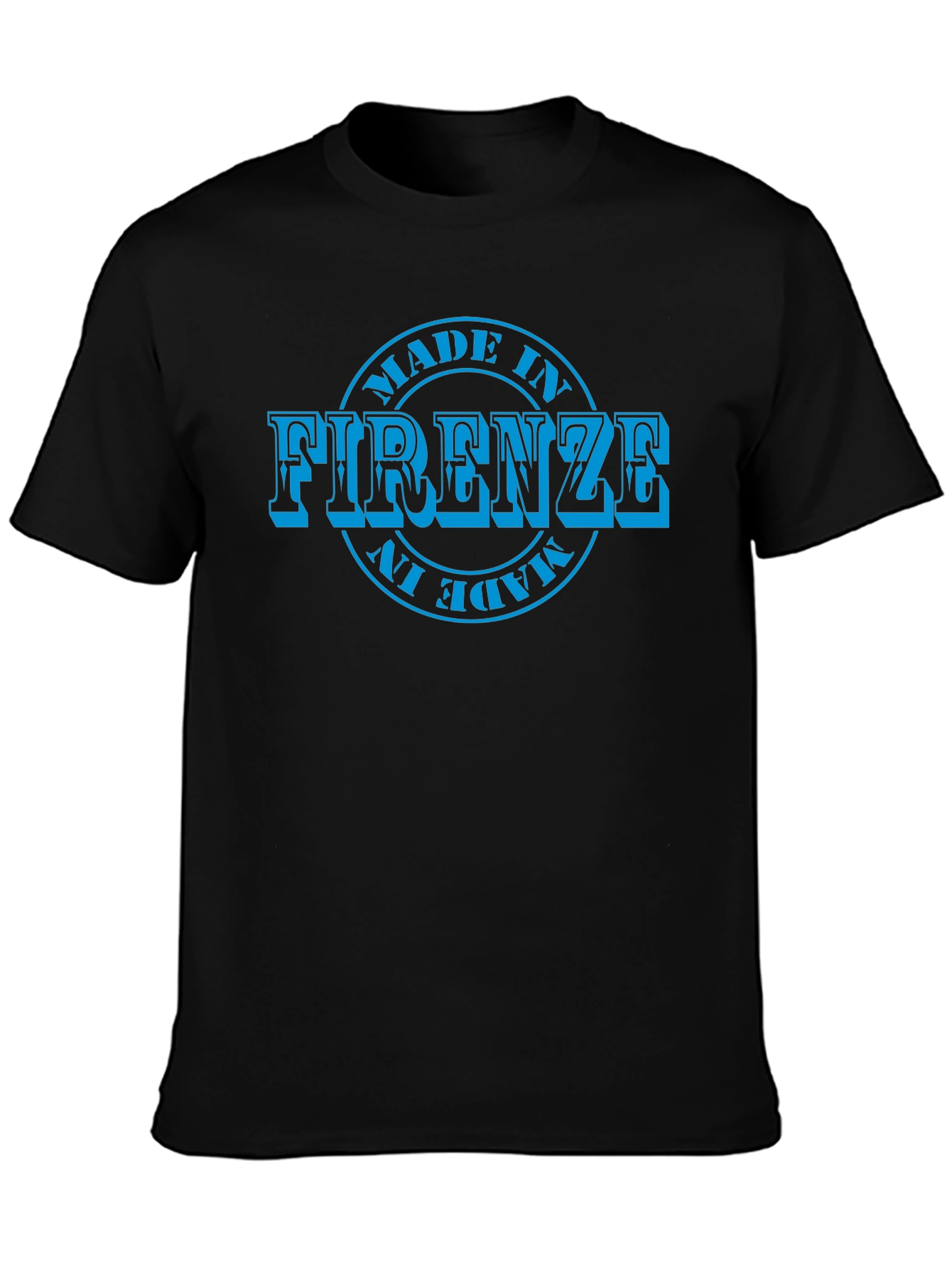 Camiseta Negra Hombre - Diseño Made in Firenze
