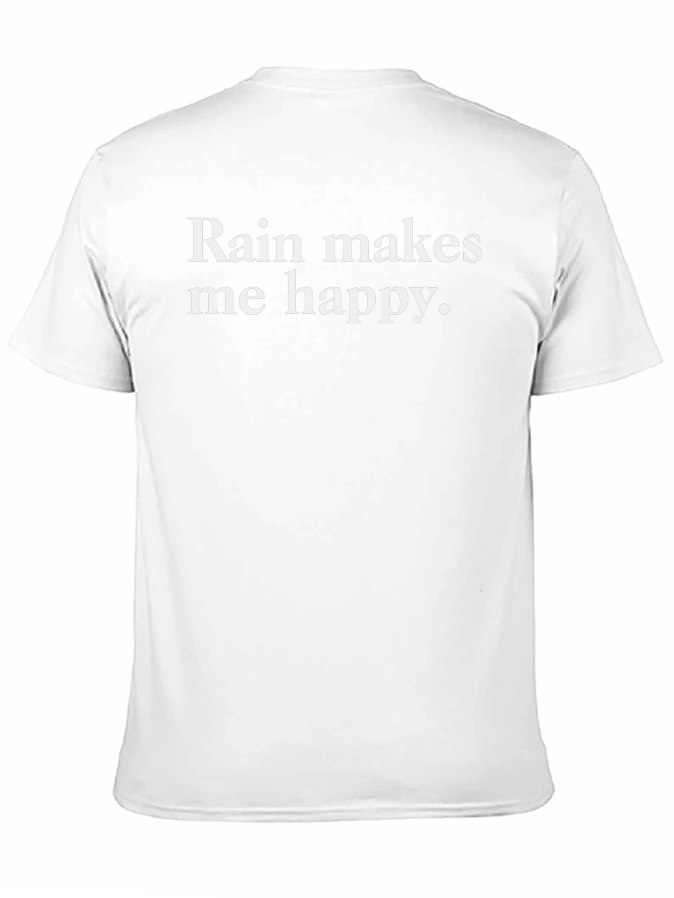 Camiseta Negra La Lluvia Me Hace Feliz