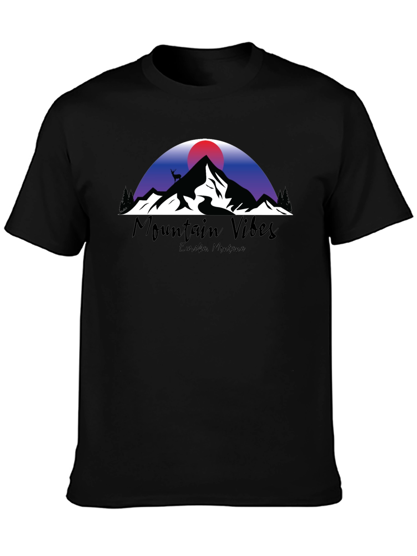 Camiseta Negra Mountain Vibes