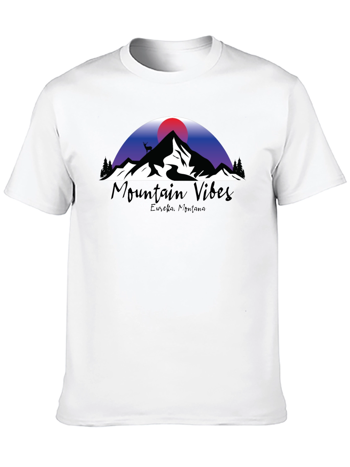 Camiseta Negra Mountain Vibes