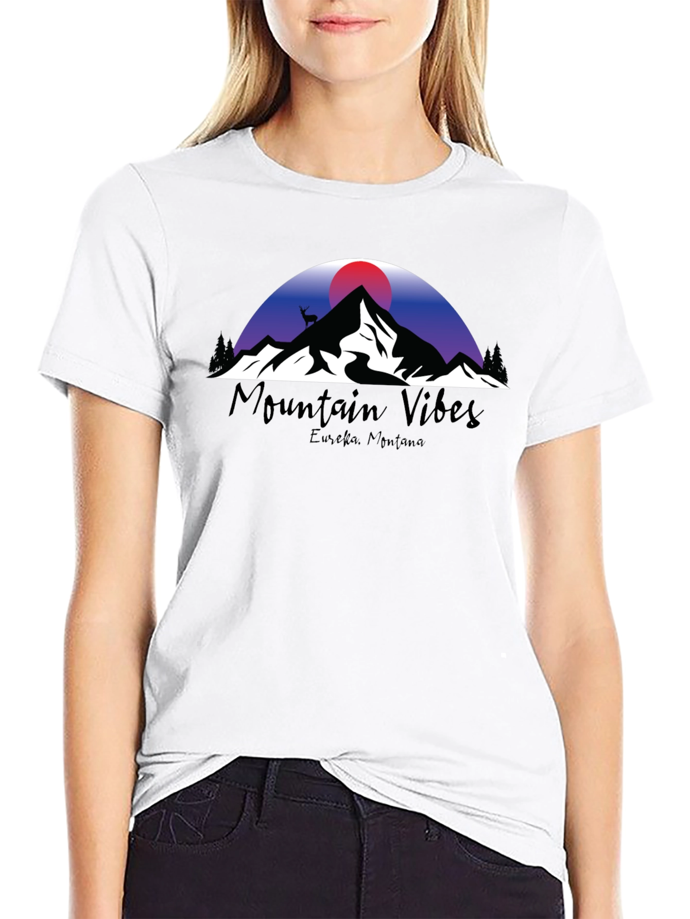 Camiseta Negra Mountain Vibes
