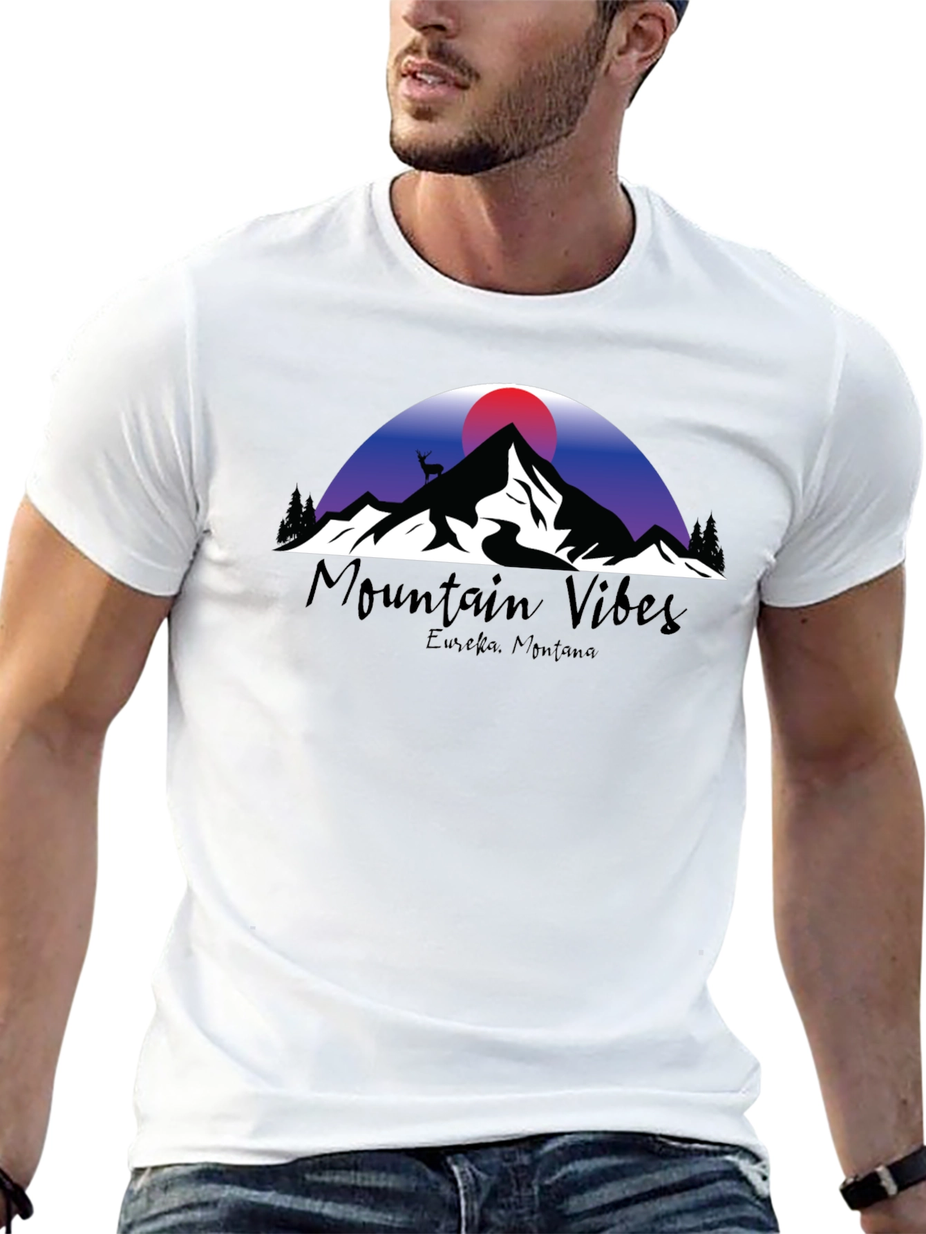 Camiseta Negra Mountain Vibes