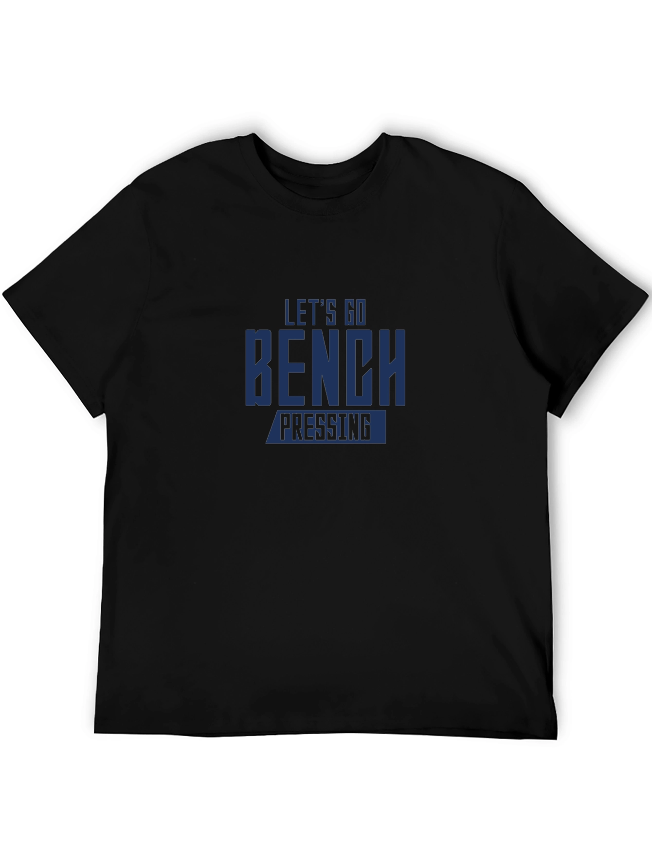 Camiseta Negra: ¡Vamos al Press de Banca!