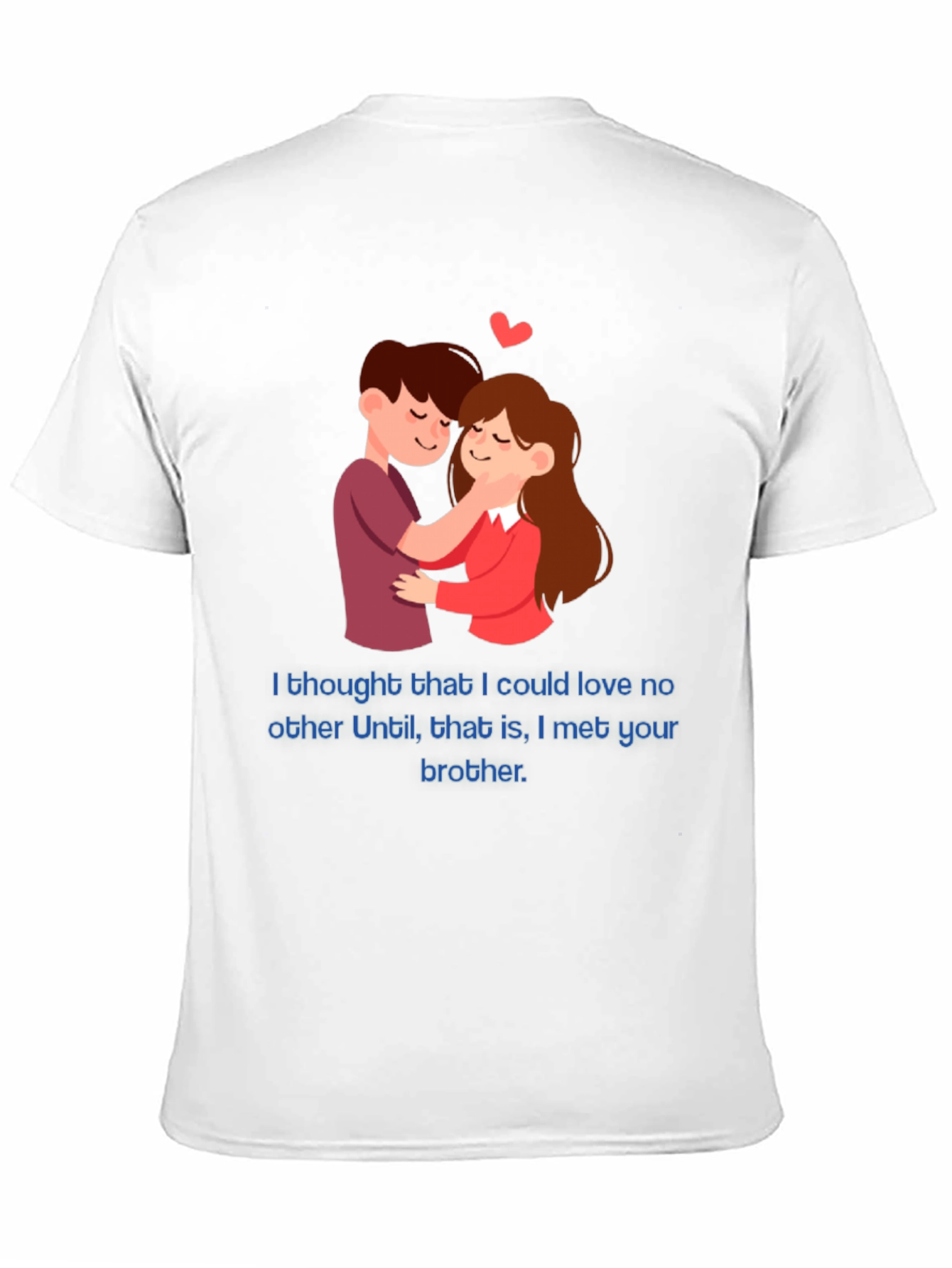 Camiseta Negra Romántica con Diseño Divertido
