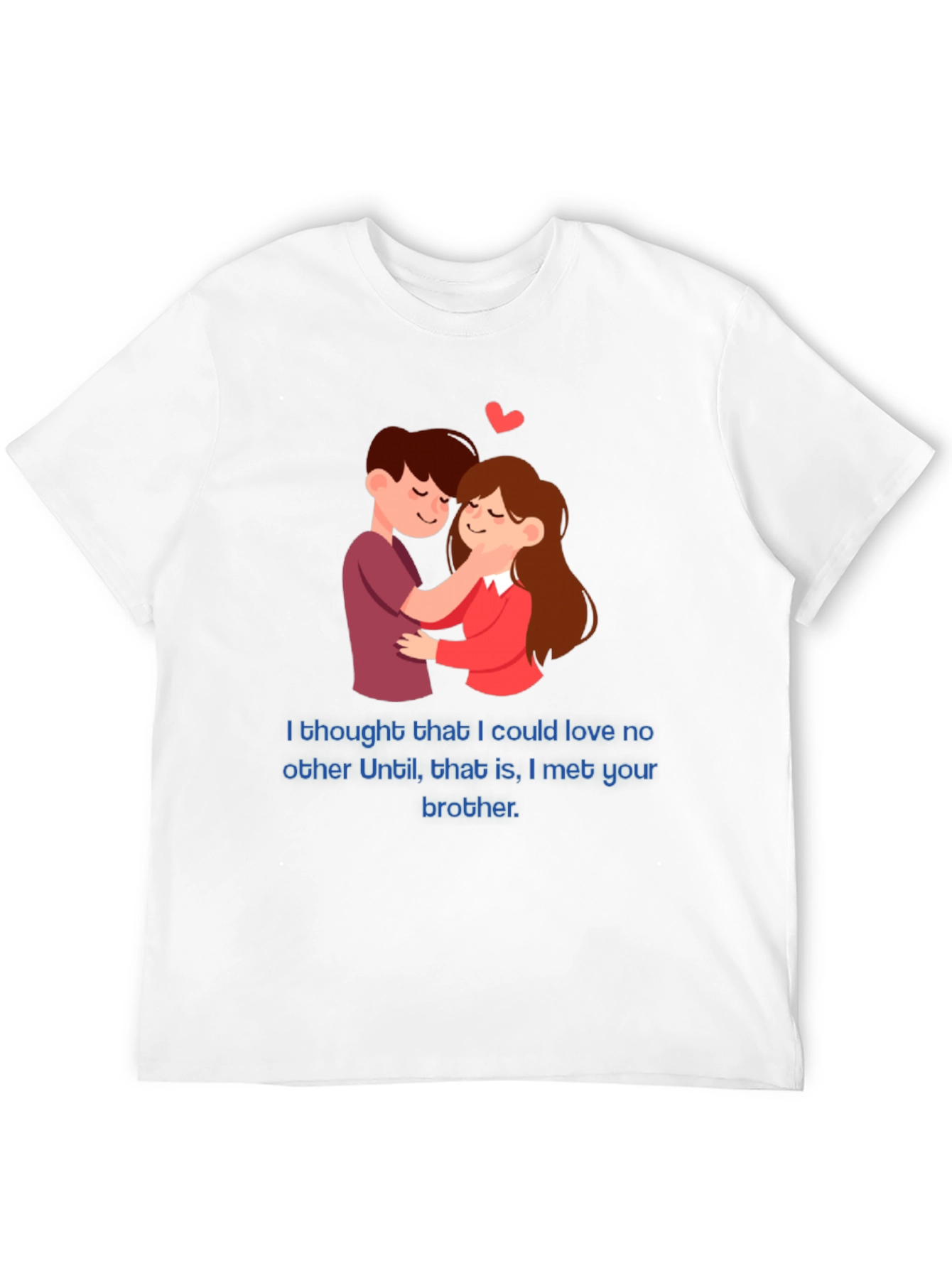 Camiseta Negra Romántica con Diseño Divertido