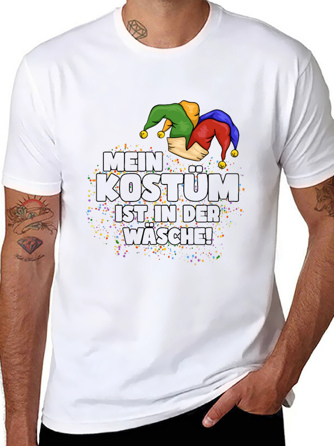 Camiseta Negra Mi Disfraz Está Lavándose
