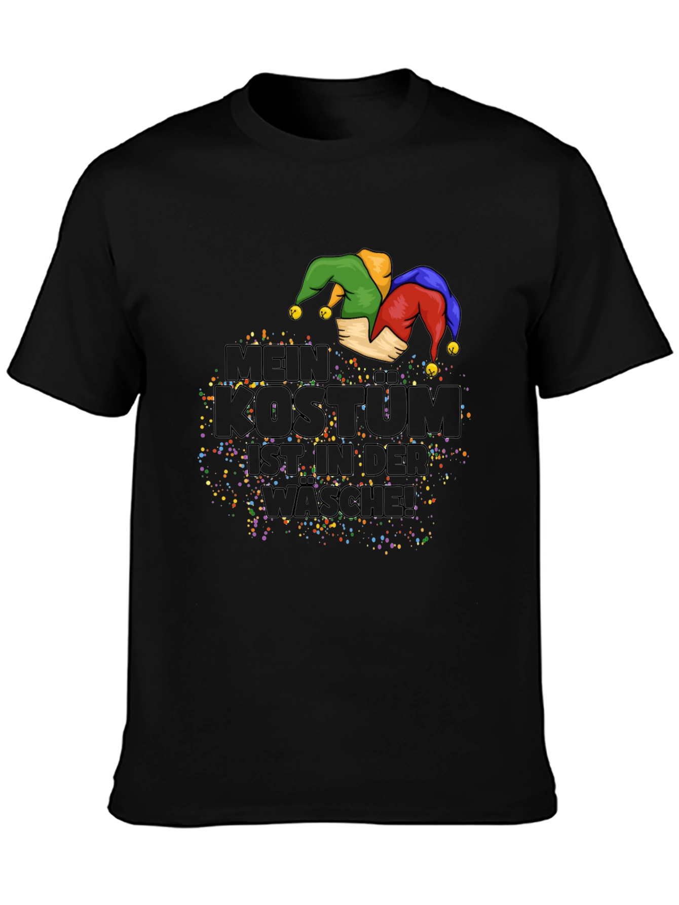 Camiseta Negra Mi Disfraz Está Lavándose