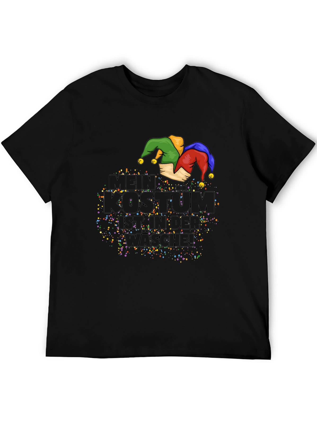 Camiseta Negra Mi Disfraz Está Lavándose