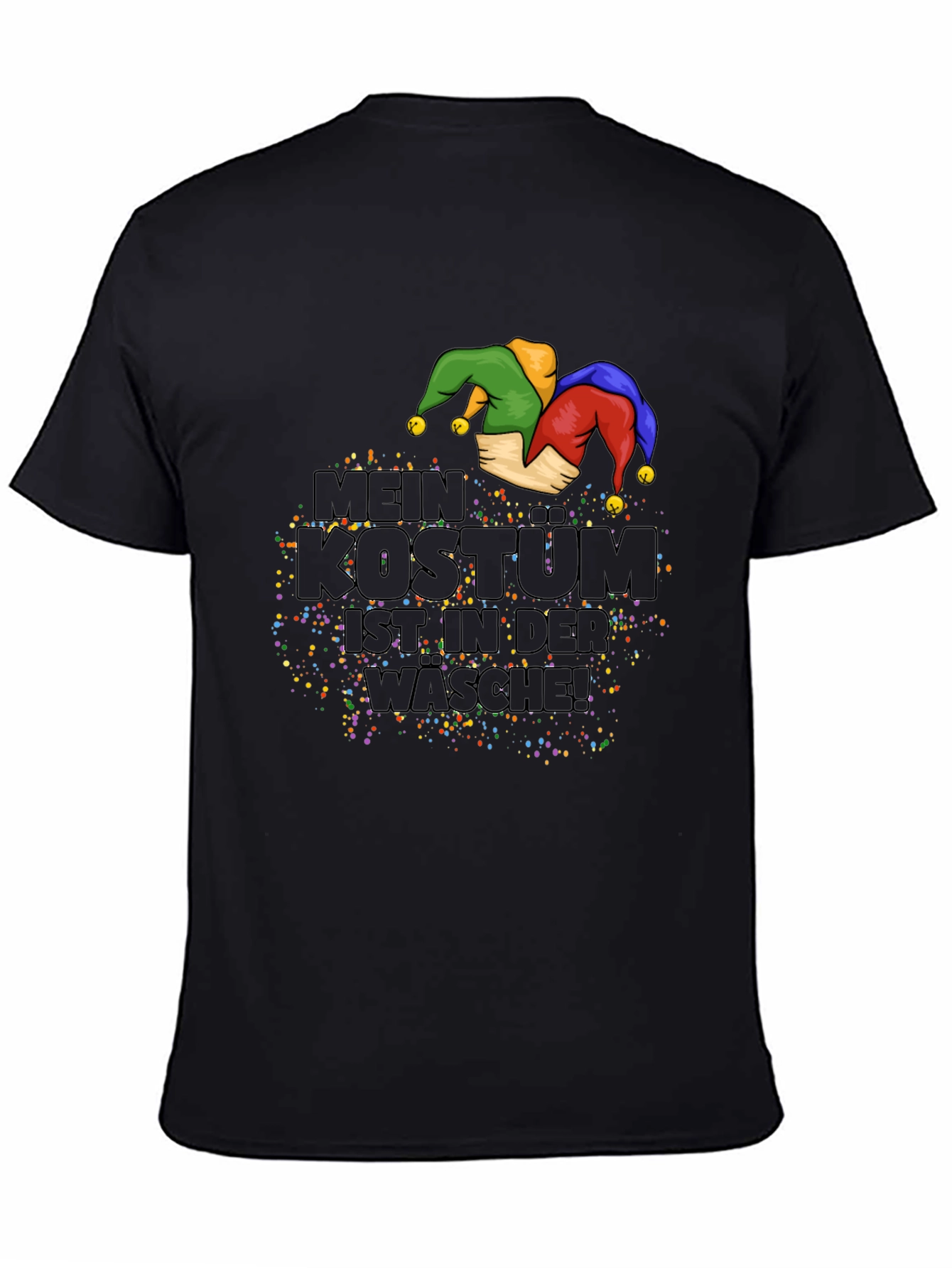 Camiseta Negra Mi Disfraz Está Lavándose