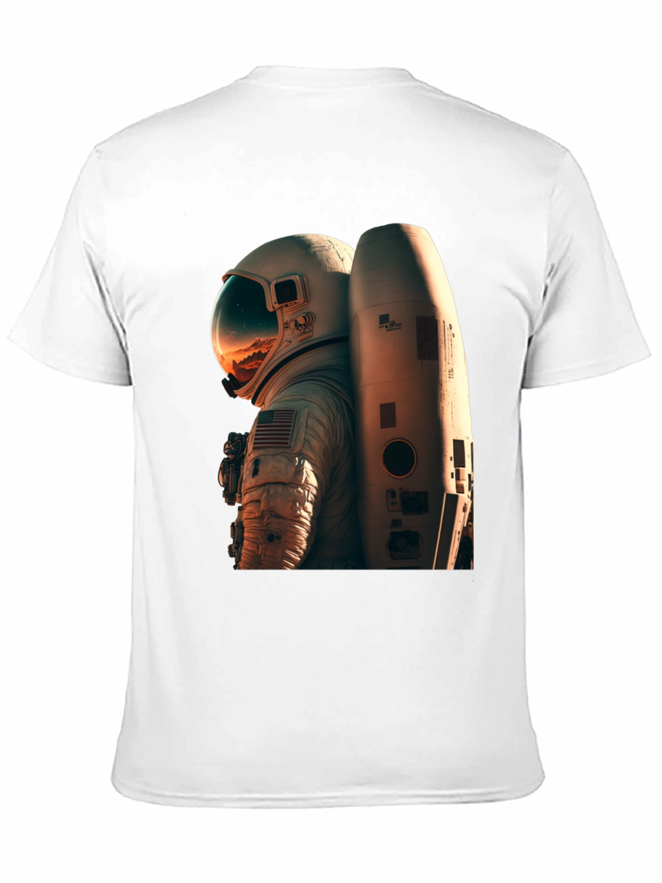 Camiseta Negra Astronauta Espacio Unisex