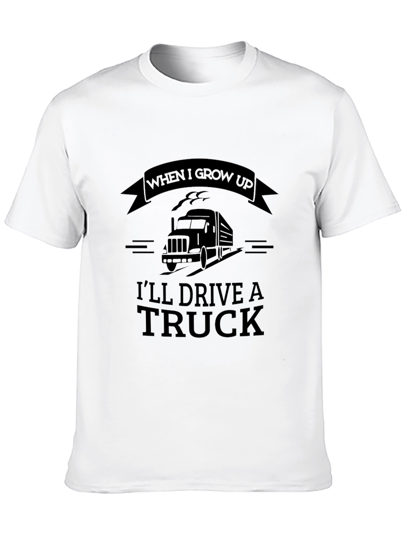 Camiseta Negra: Sueño de Ser Conductor de Camión