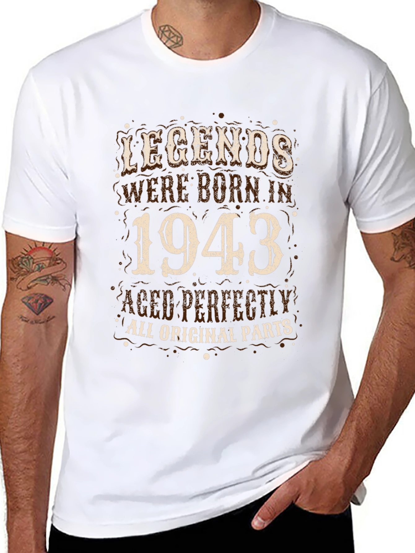 Camiseta Legends Born in 1943 - Edición Limitada