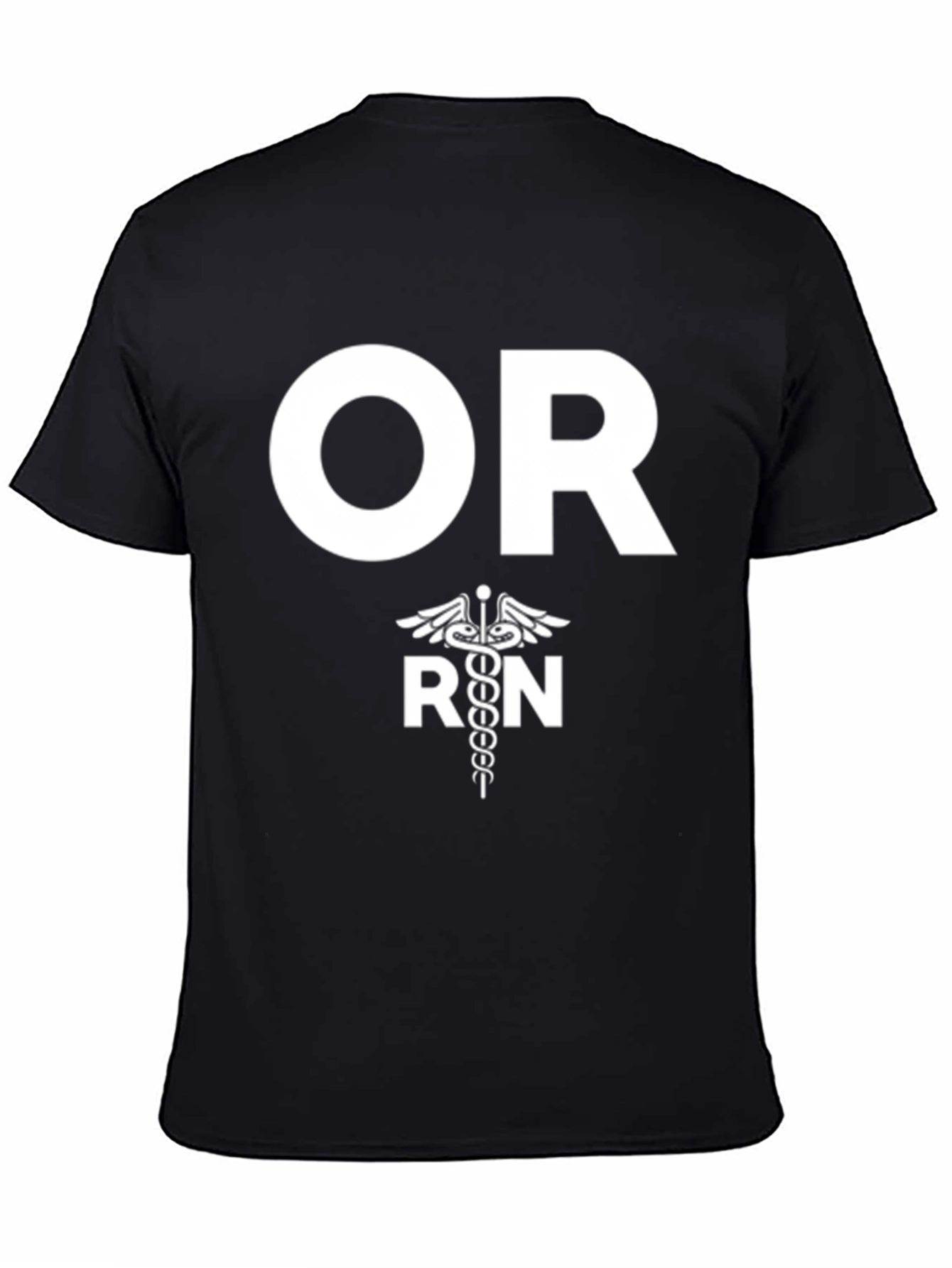 Camiseta Negra OR RN - Enfermera Quirúrgica