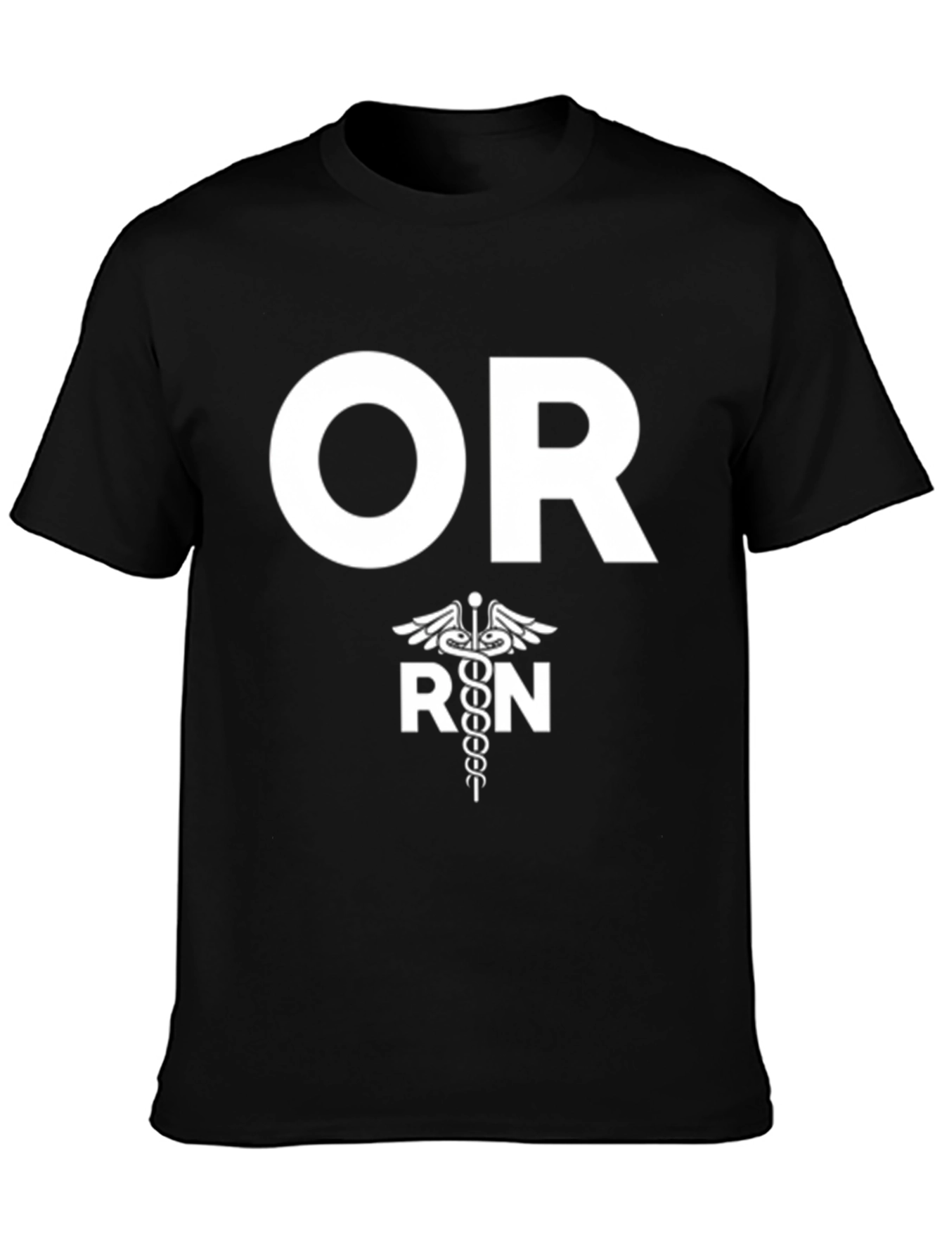 Camiseta Negra OR RN - Enfermera Quirúrgica