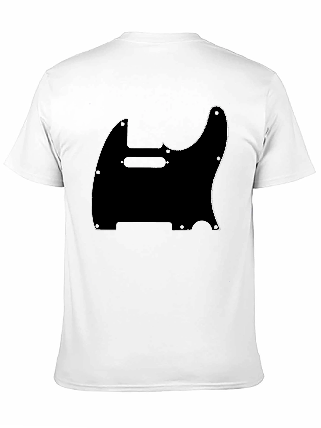 Camiseta Negra con Diseño de Guitarra Telecaster