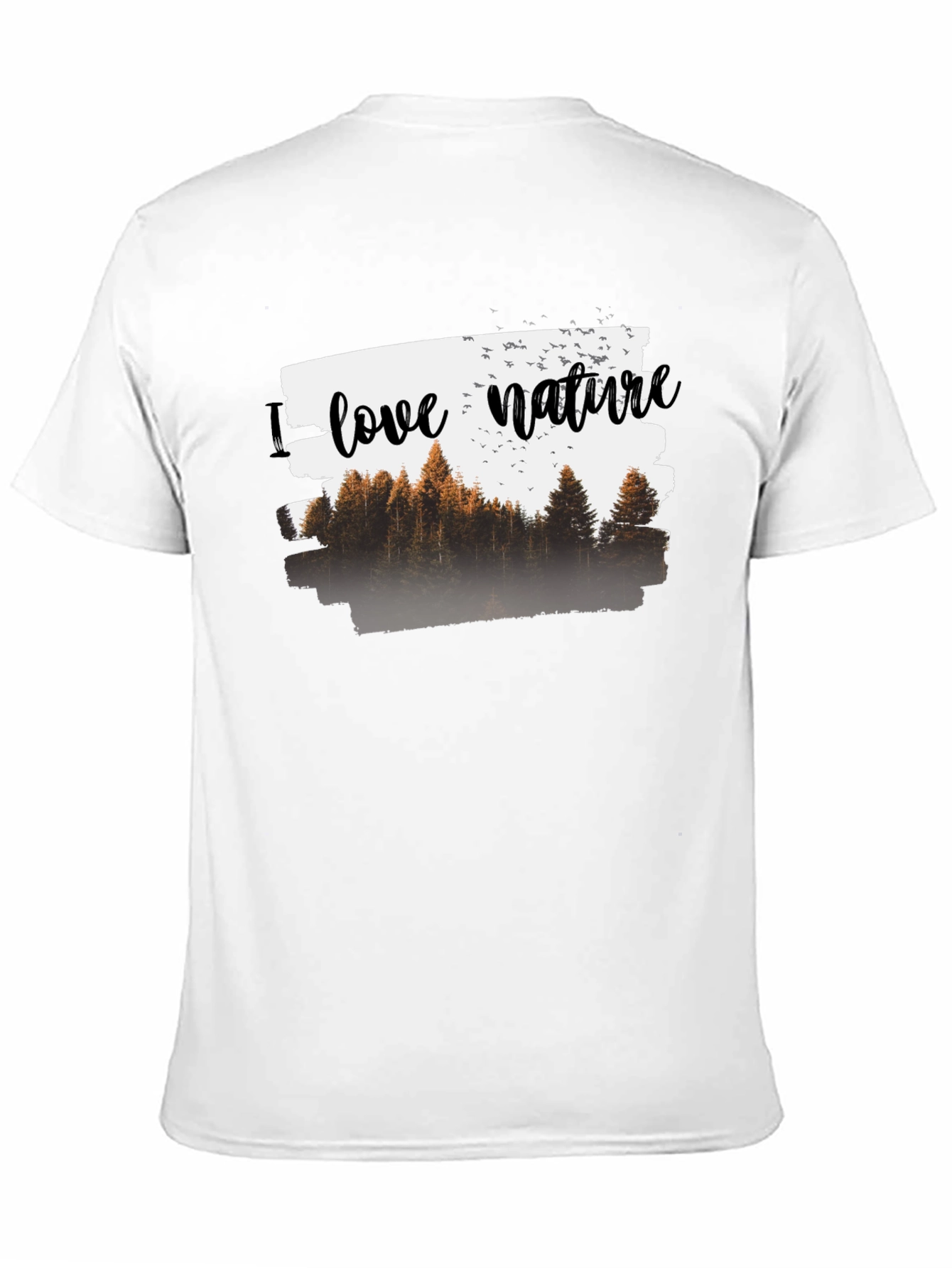 Camiseta Negra Hombre - Amo la Naturaleza