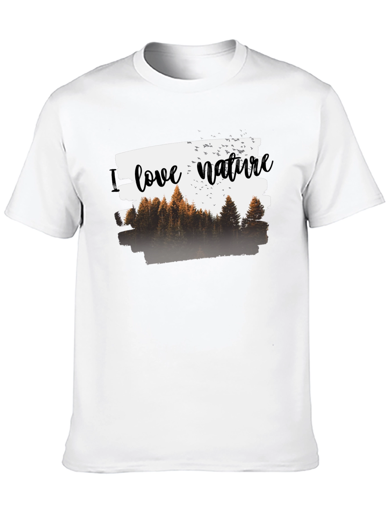 Camiseta Negra Hombre - Amo la Naturaleza