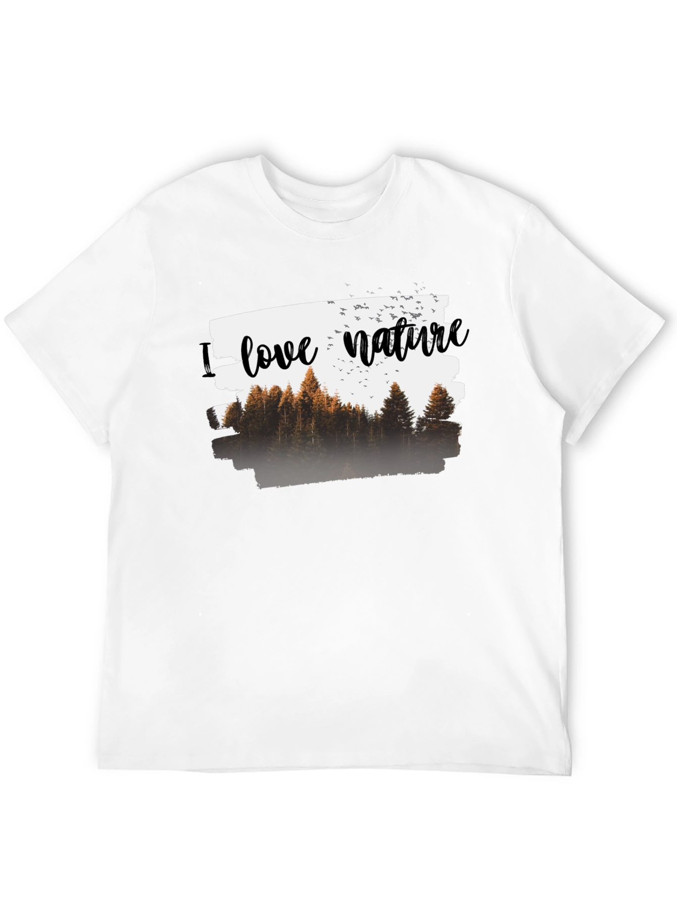 Camiseta Negra Hombre - Amo la Naturaleza