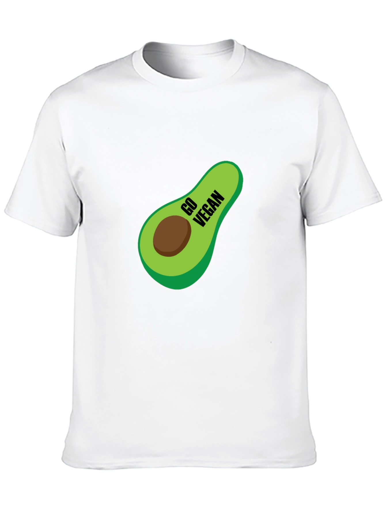 Camiseta Negra Vegana con Aguacate
