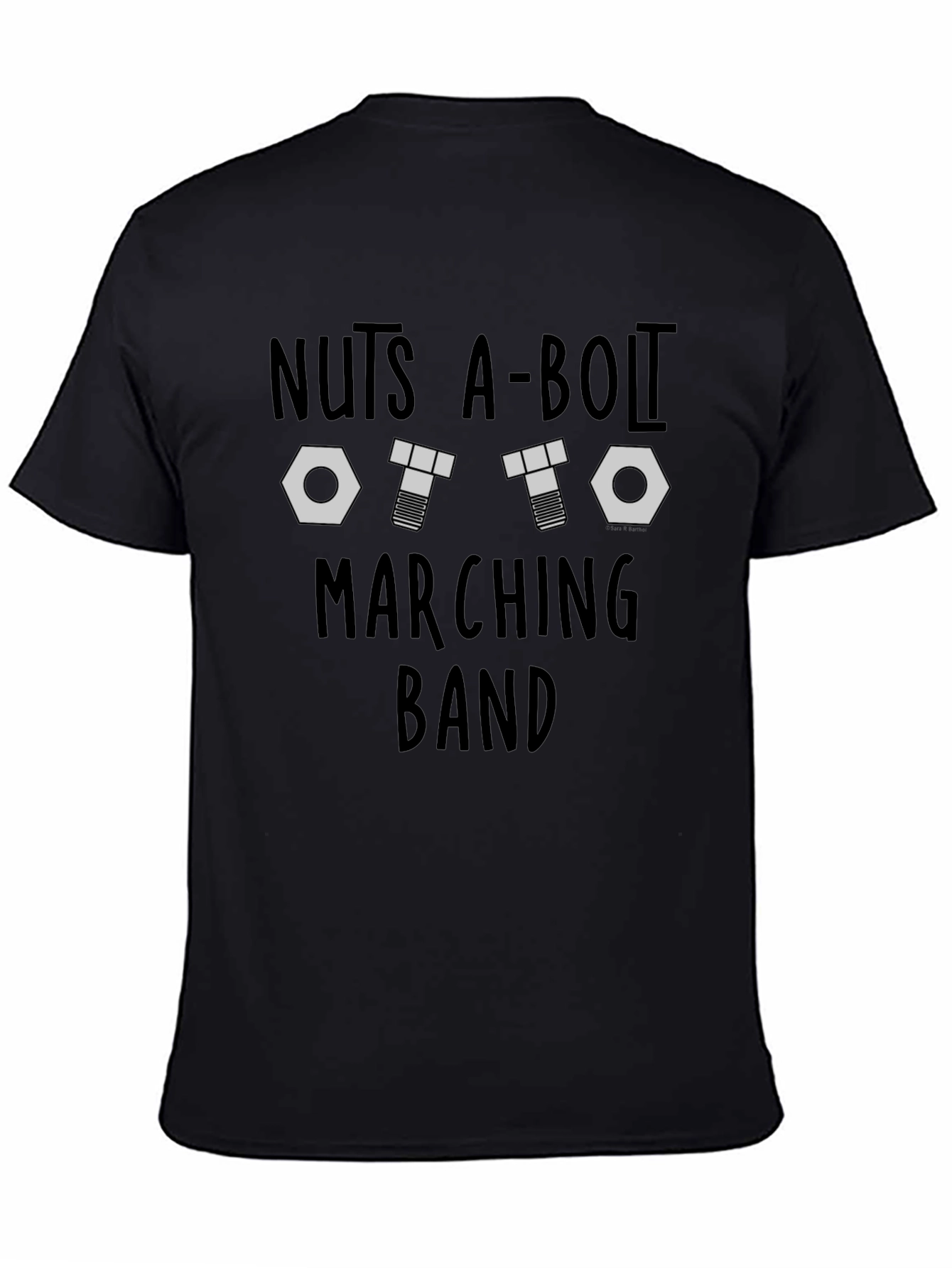 Camiseta Negra Nuts A-Bolt Marching Band