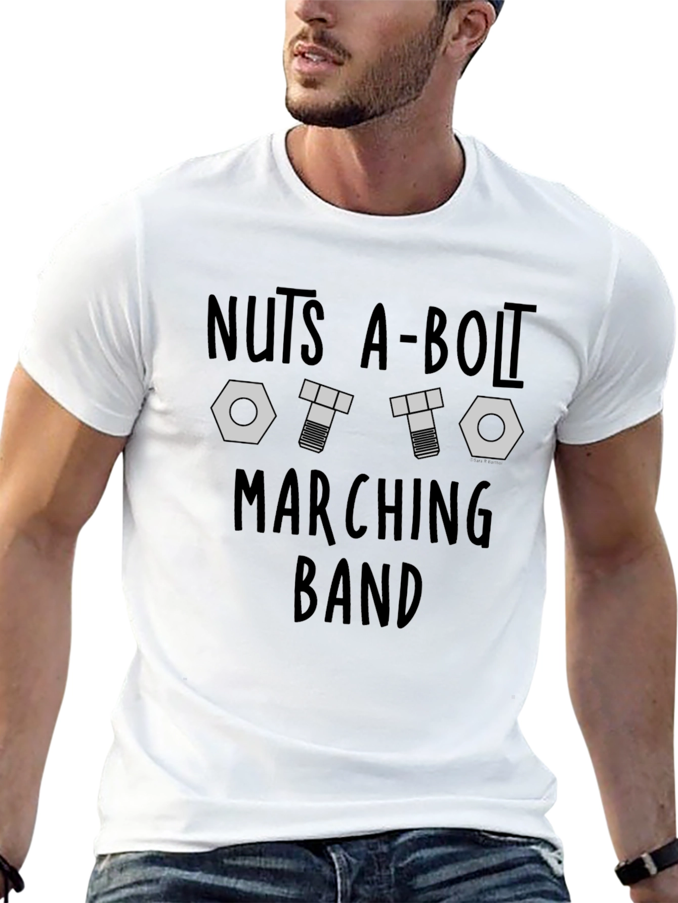 Camiseta Negra Nuts A-Bolt Marching Band