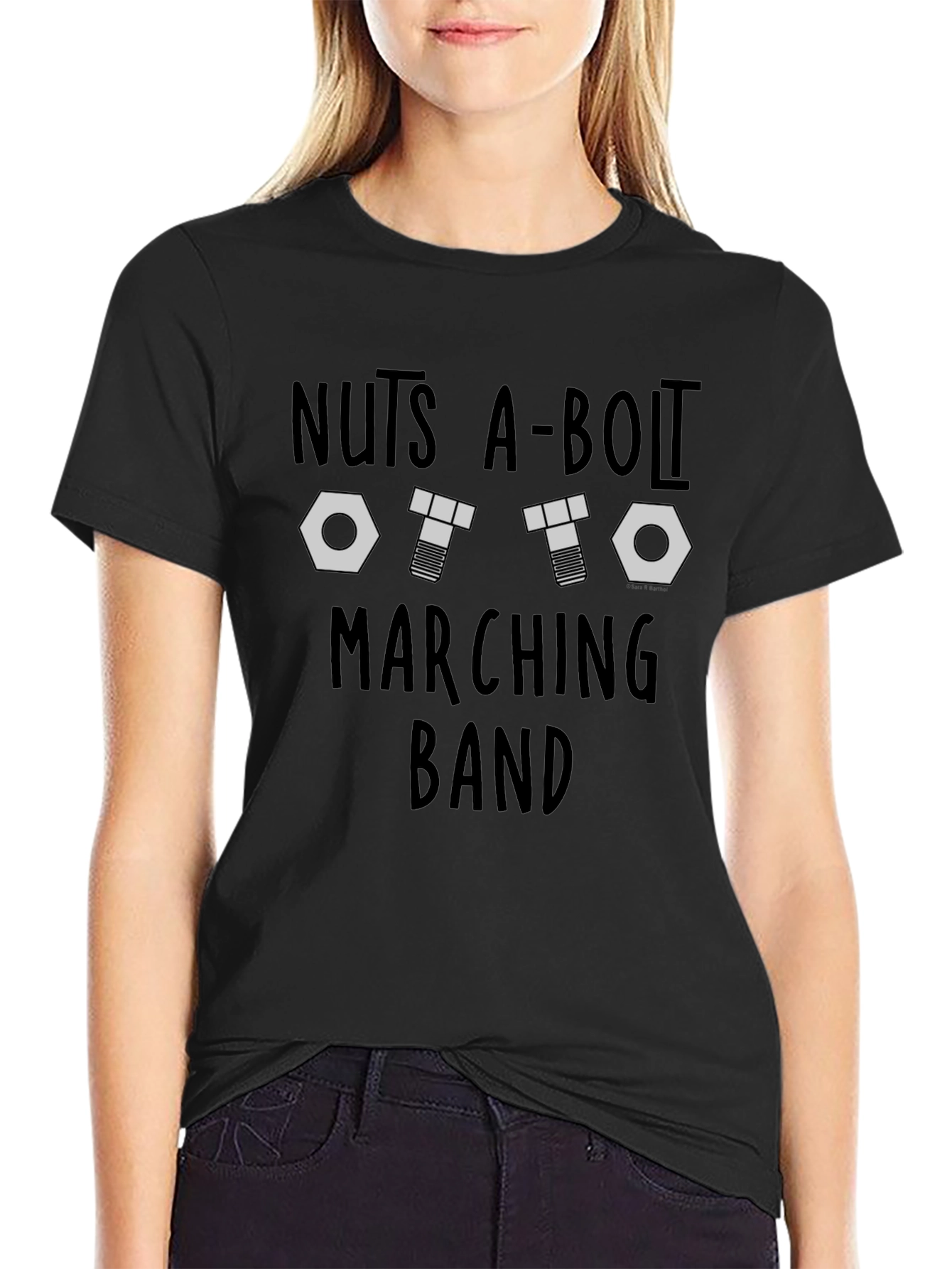 Camiseta Negra Nuts A-Bolt Marching Band