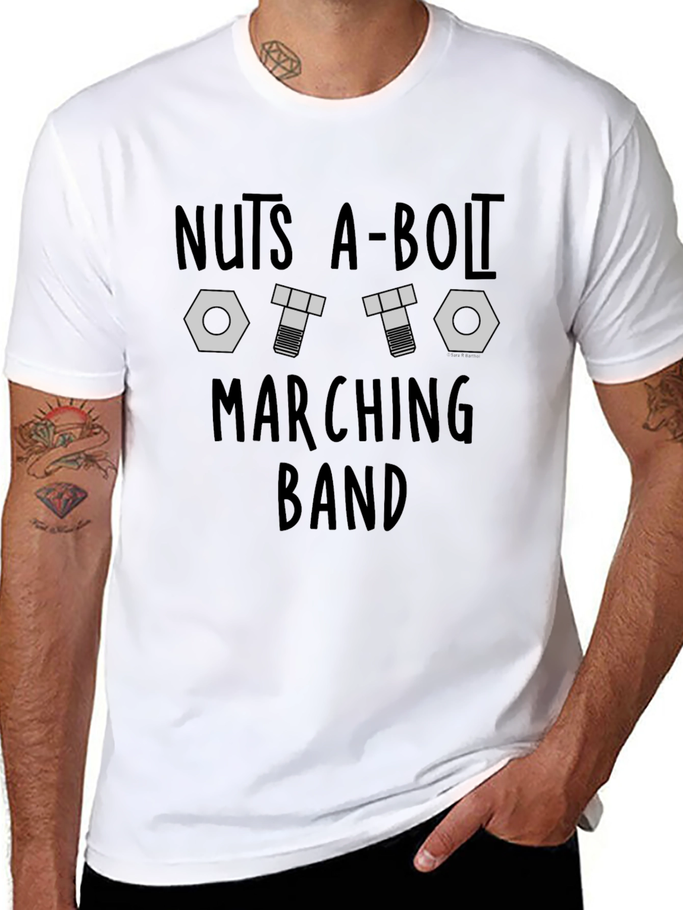 Camiseta Negra Nuts A-Bolt Marching Band