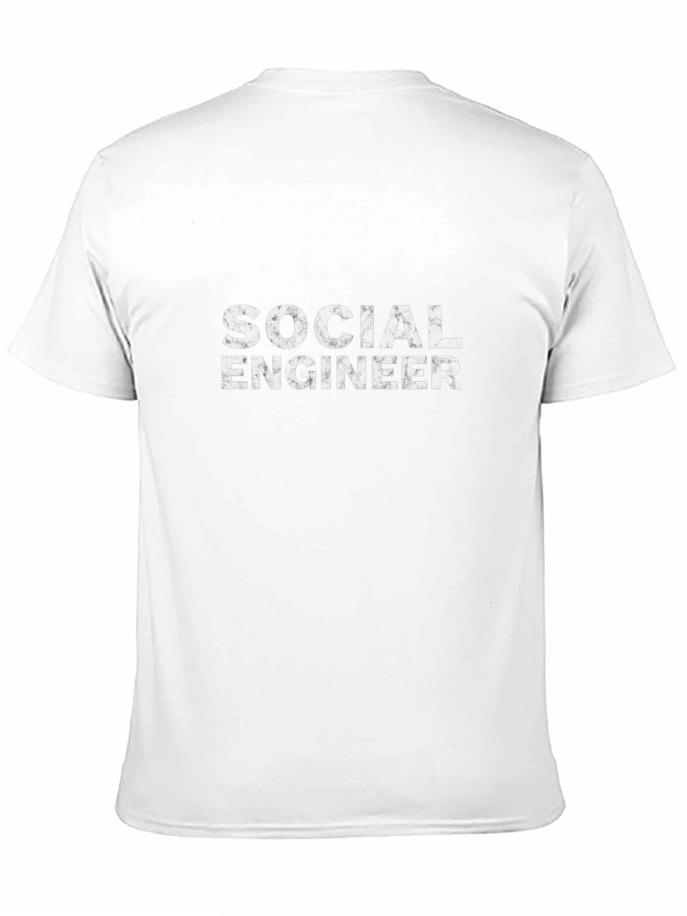 Camiseta Negra Ingeniero Social para Hombre