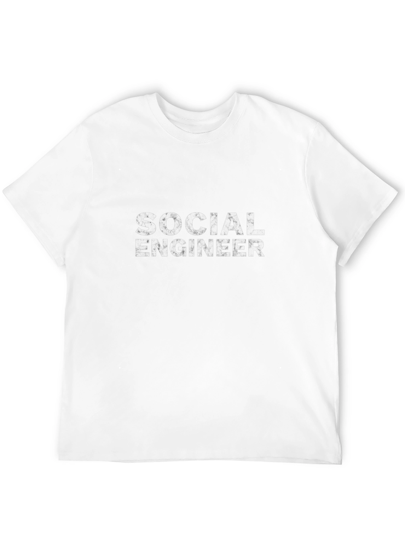 Camiseta Negra Ingeniero Social para Hombre