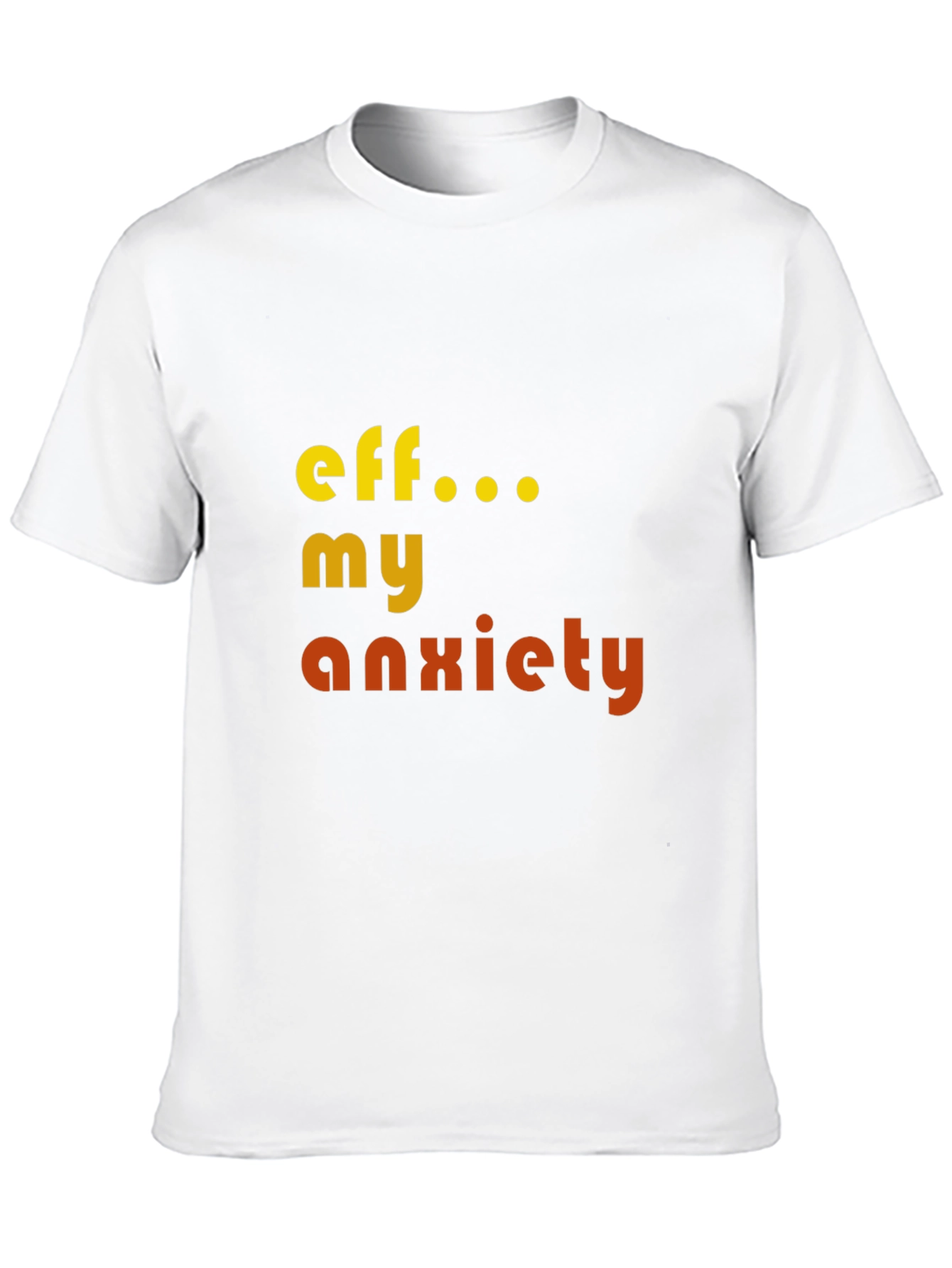 Camiseta Eff... My Anxiety Negra Unisex