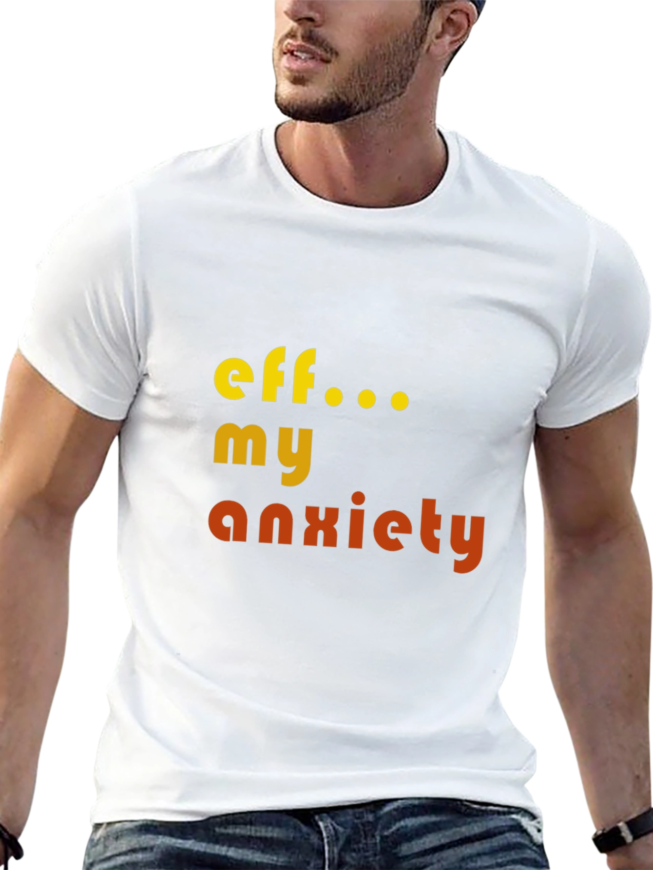Camiseta Eff... My Anxiety Negra Unisex