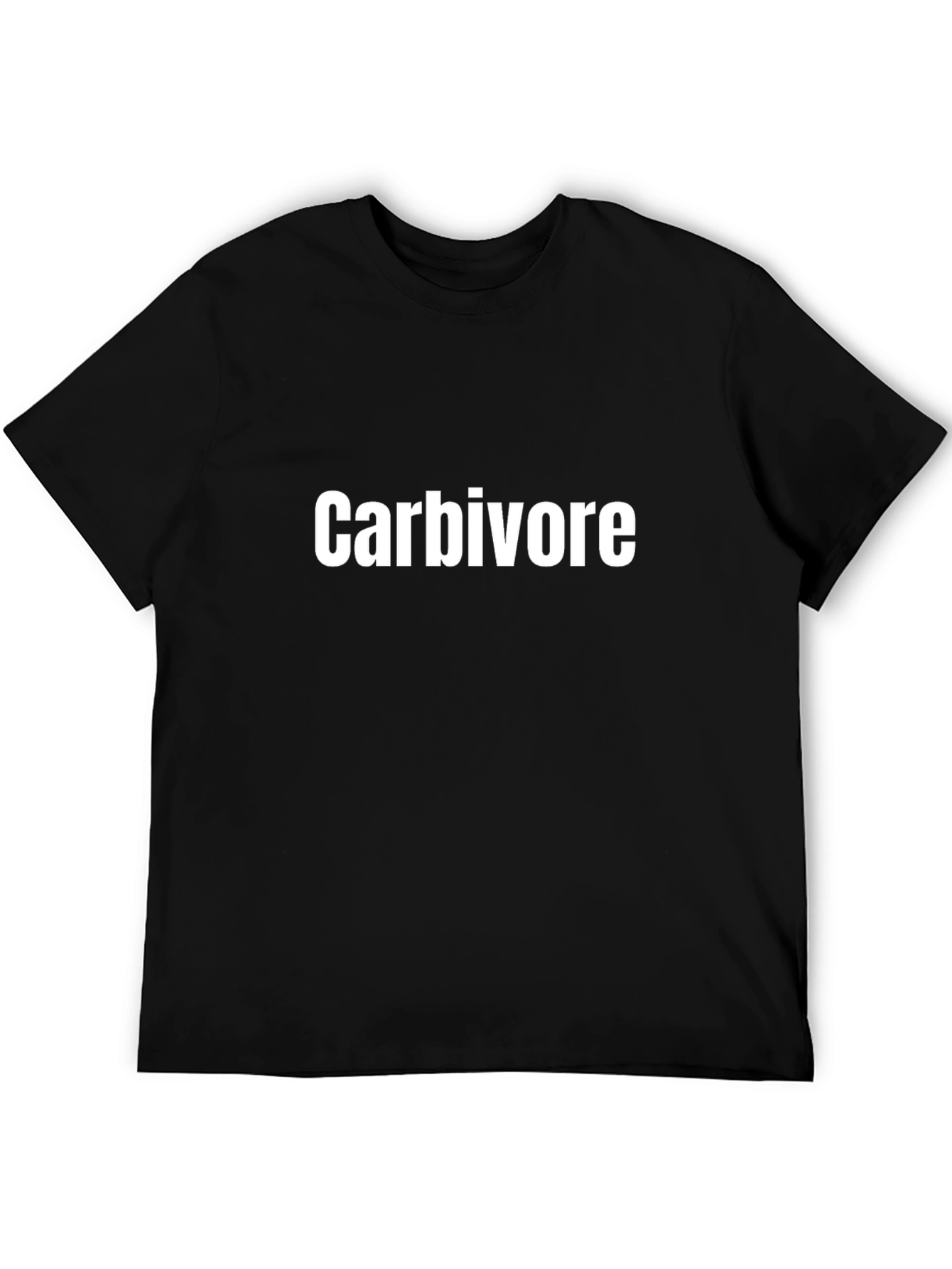 Camiseta Negra Carbívoro para Hombre