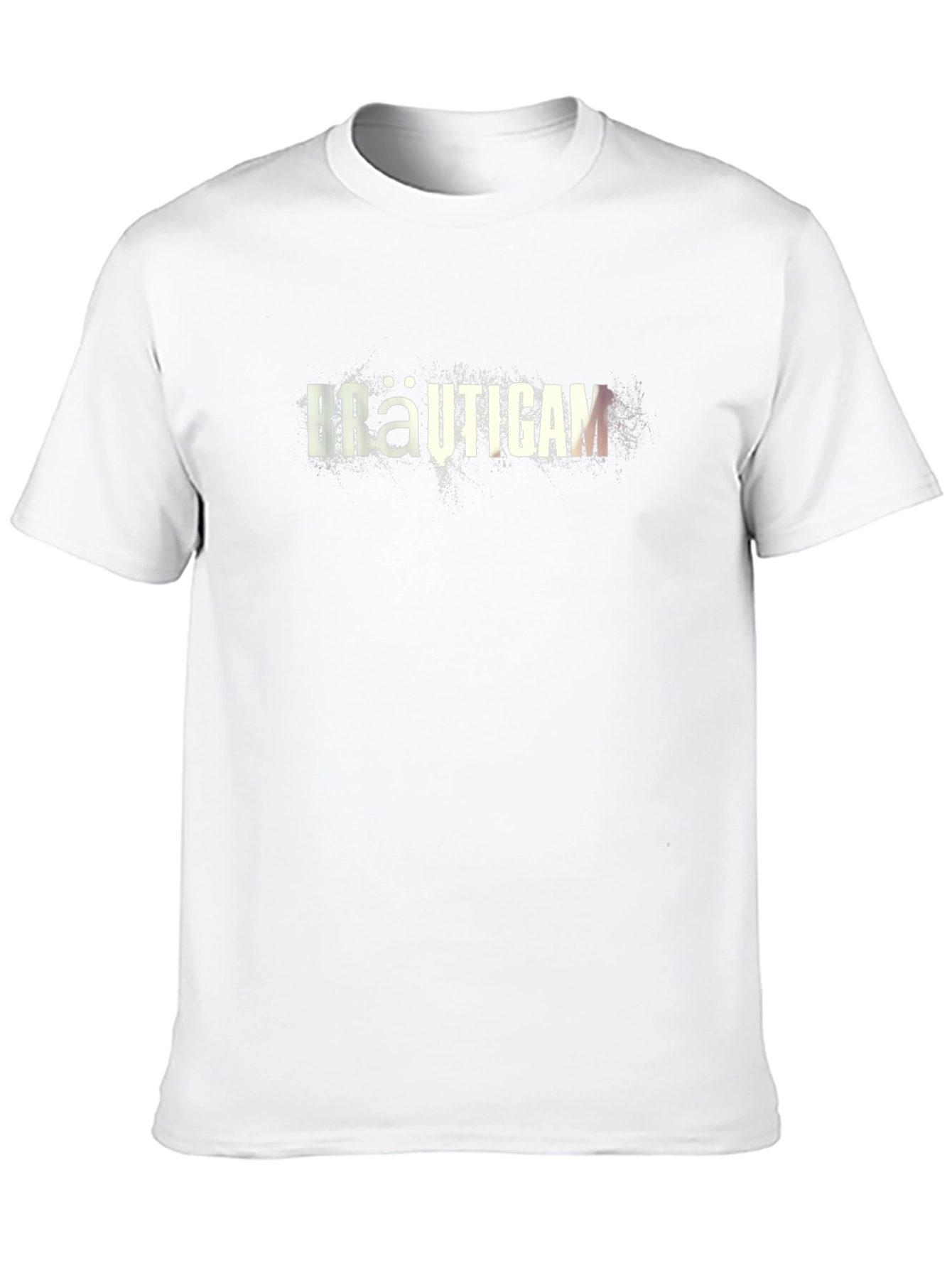 Camiseta Negra Bräutigam para Hombre - Estilo Casual