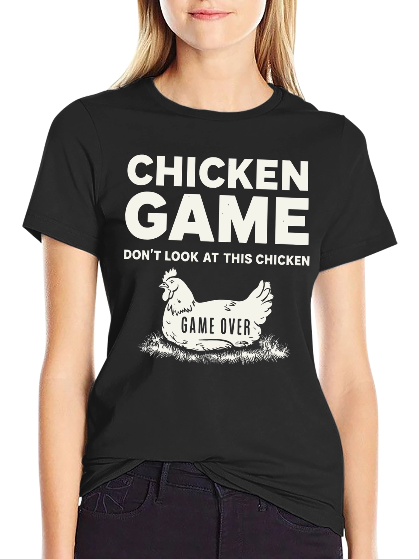 Camiseta Humorística Chicken Game