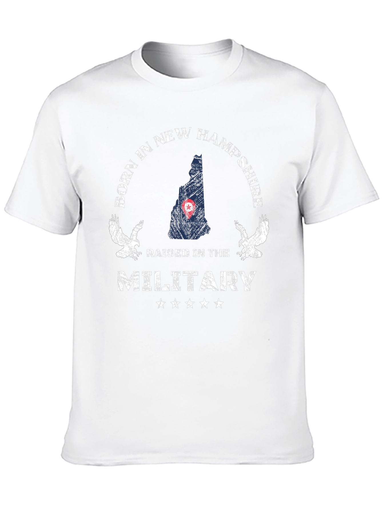 Camiseta Negra Nacido en New Hampshire