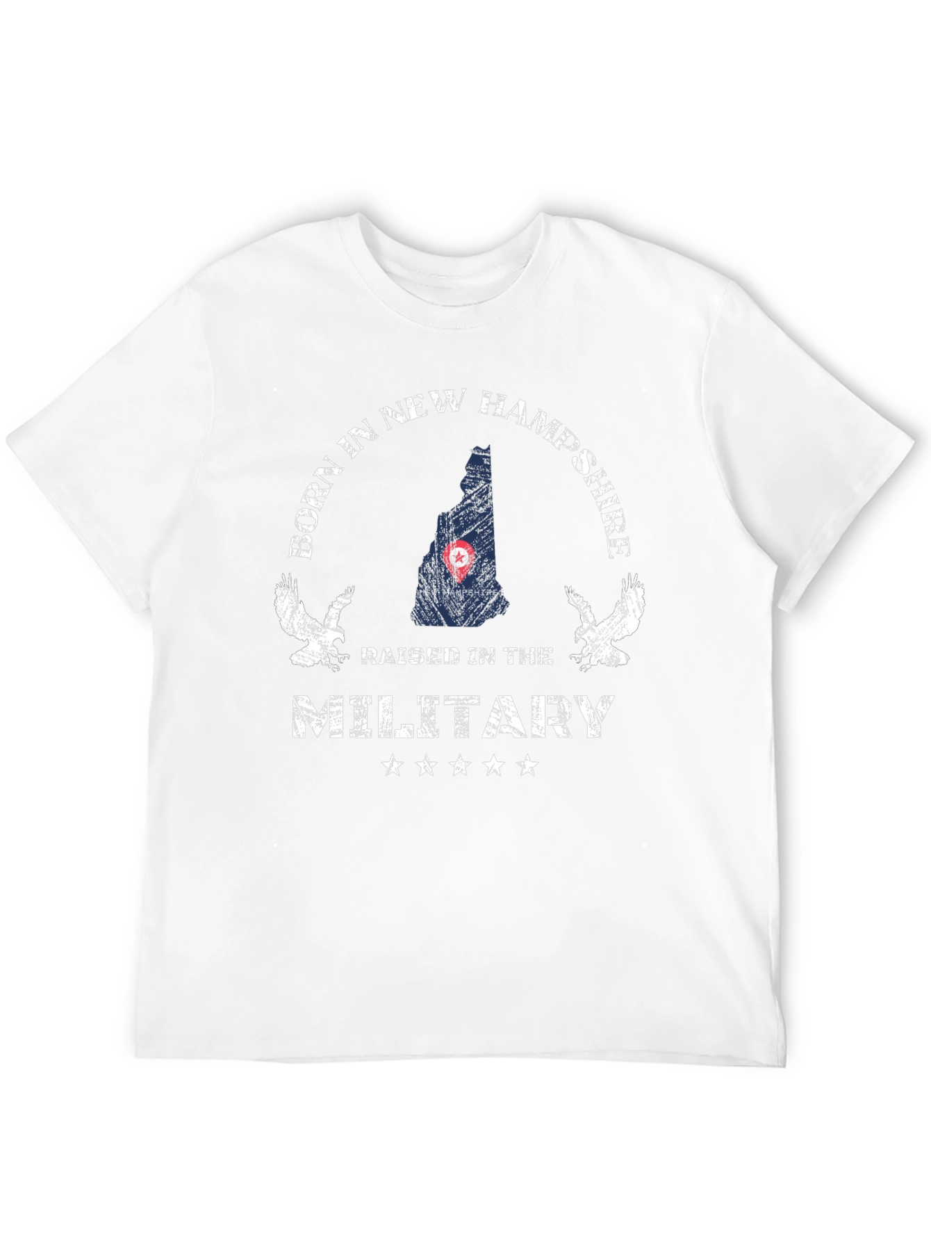 Camiseta Negra Nacido en New Hampshire