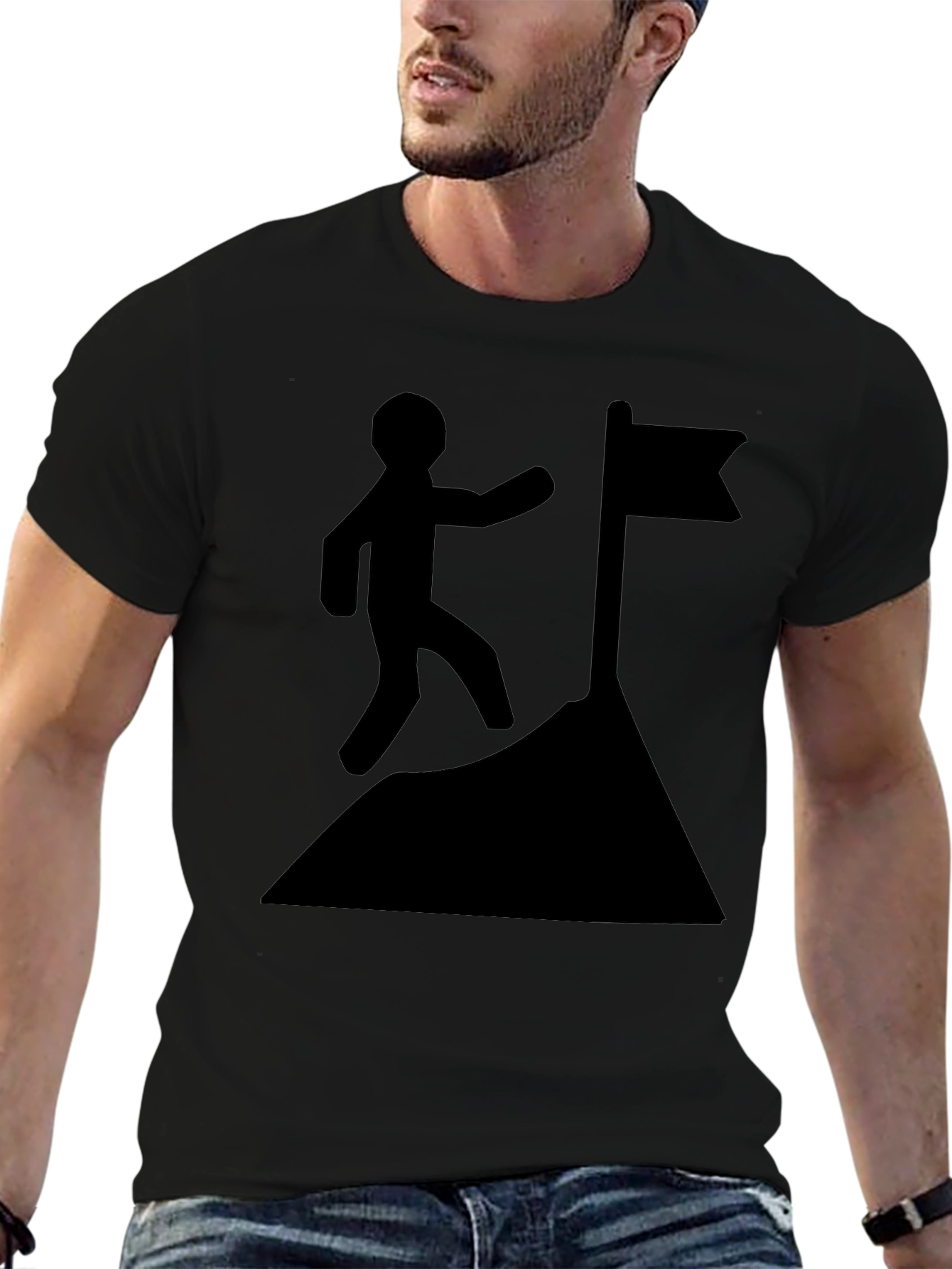 Camiseta Negra: Alcanza tu Meta con Estilo