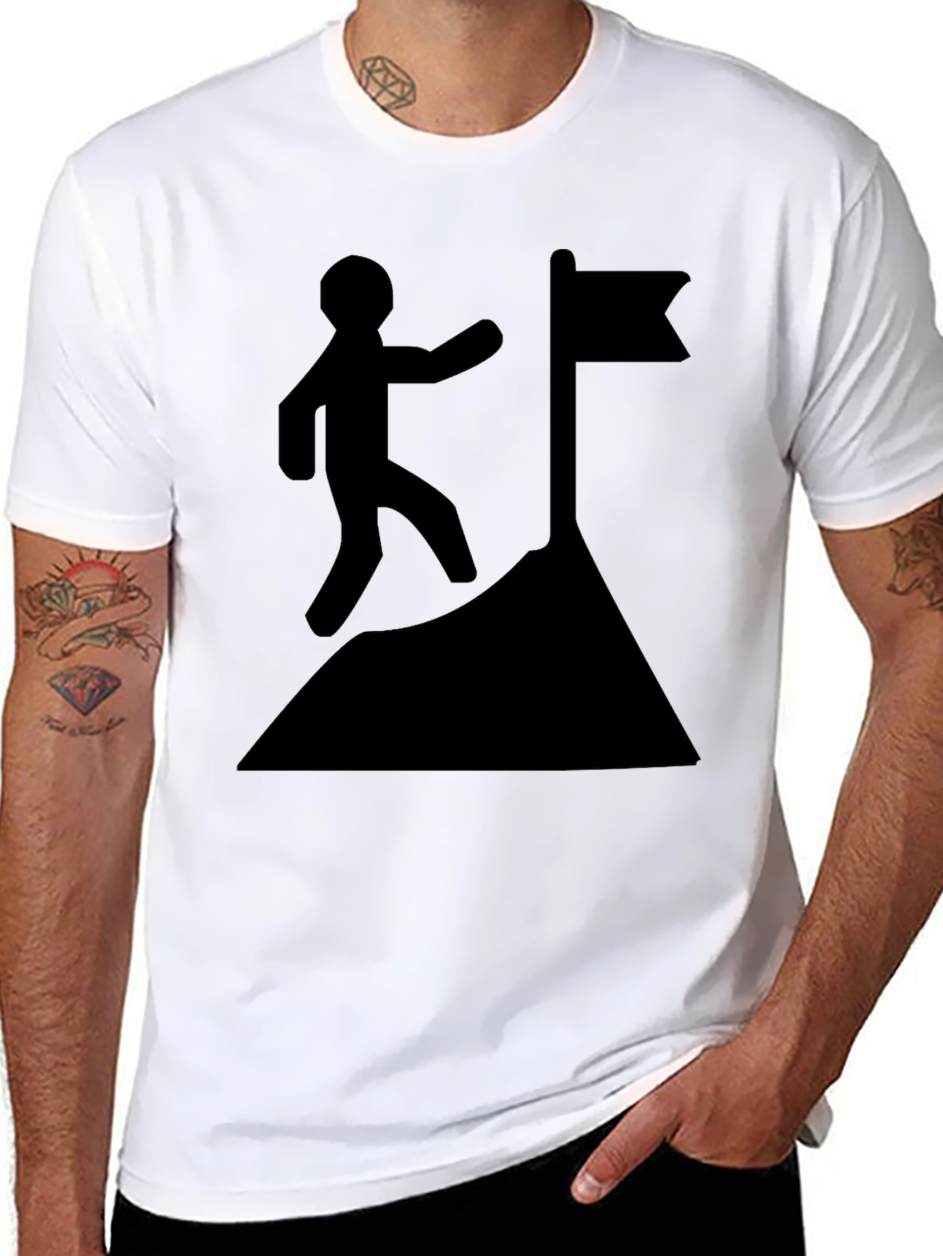 Camiseta Negra: Alcanza tu Meta con Estilo