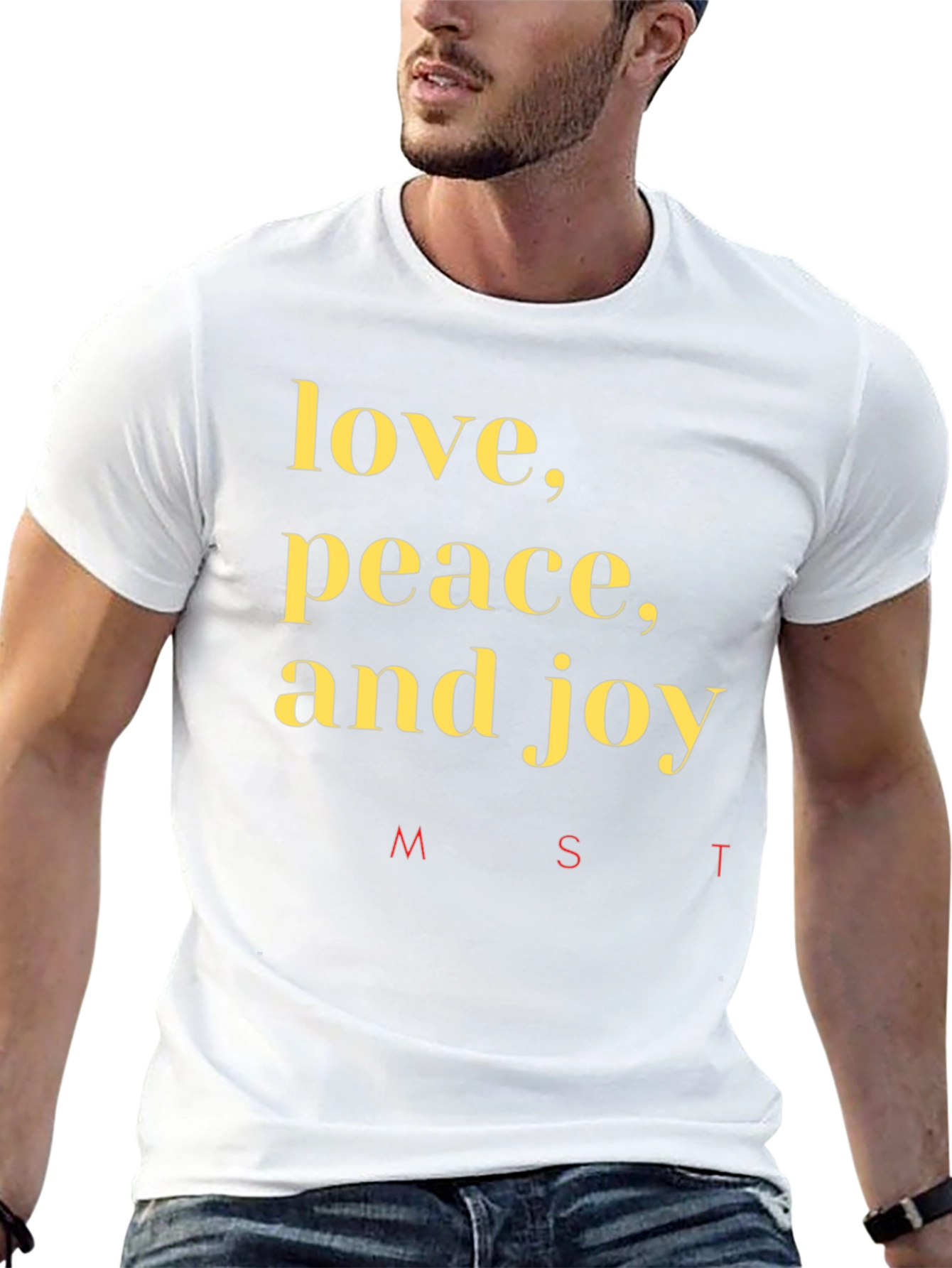 Camiseta Negra: Amor Paz y Alegría