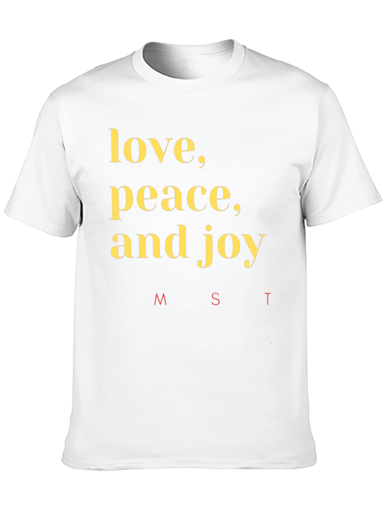 Camiseta Negra: Amor Paz y Alegría