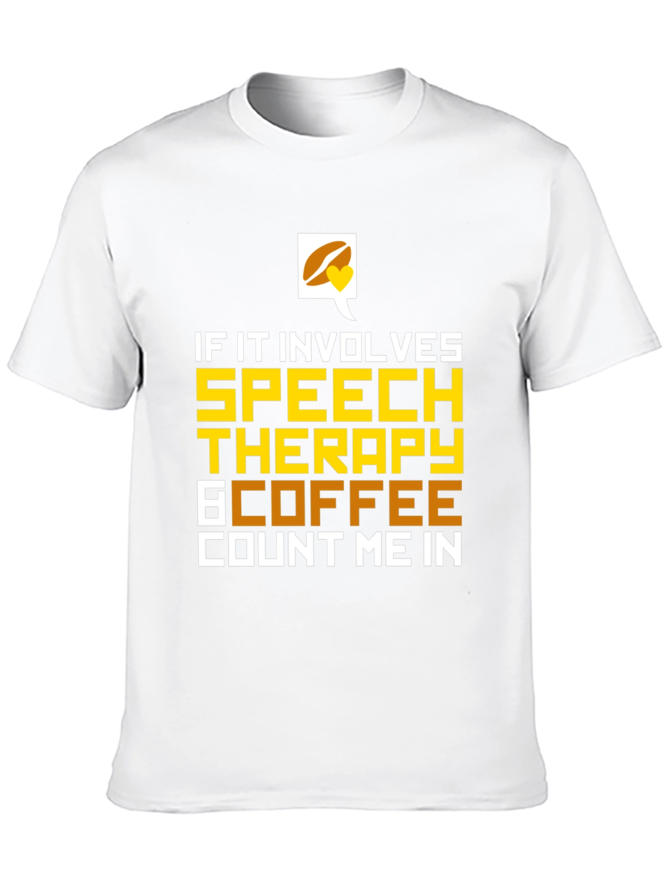 Camiseta Negra: Terapia del Habla y Café
