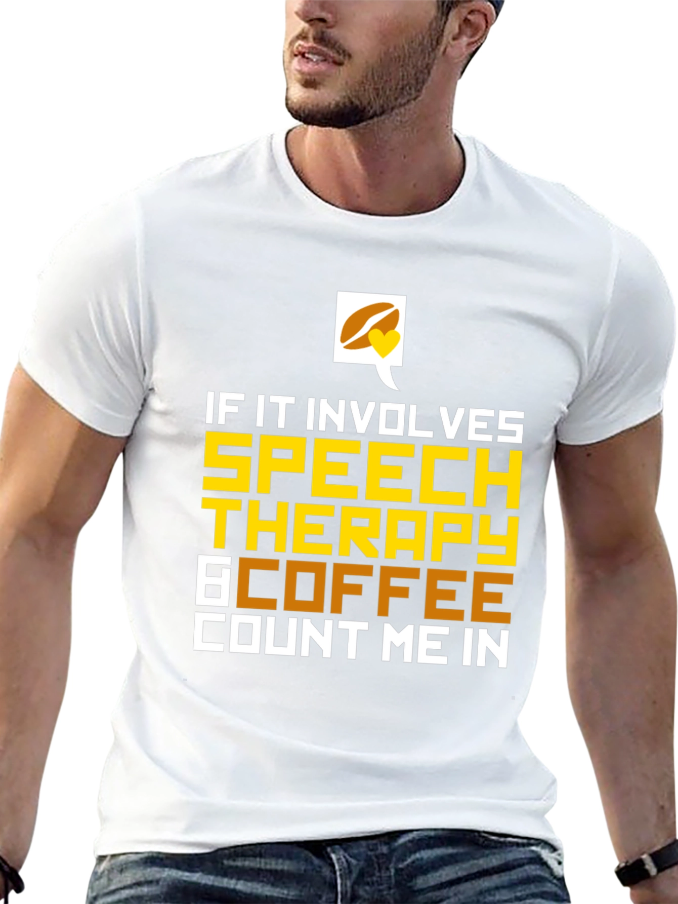 Camiseta Negra: Terapia del Habla y Café