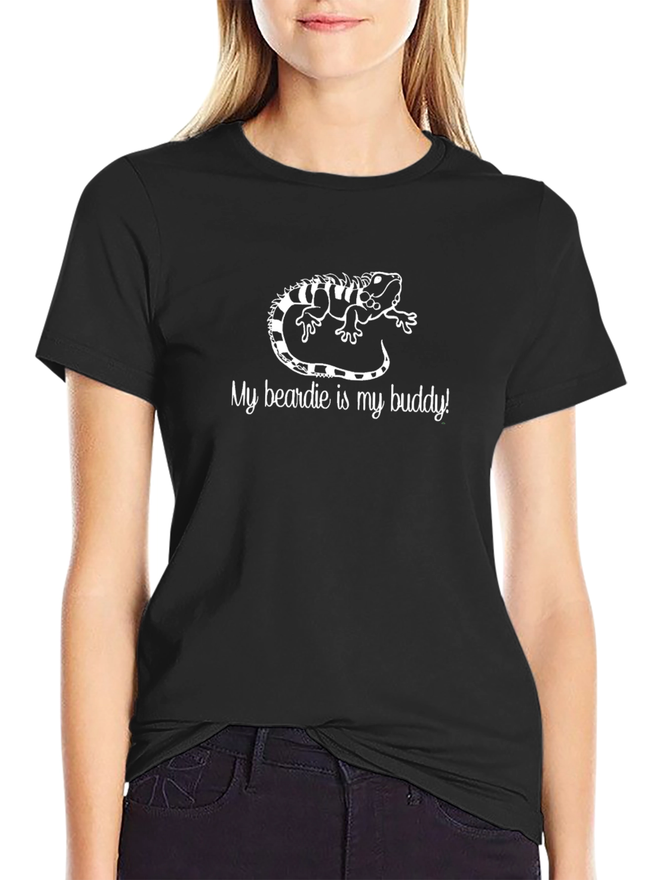 Camiseta Negra Mi Beardie es Mi Amigo