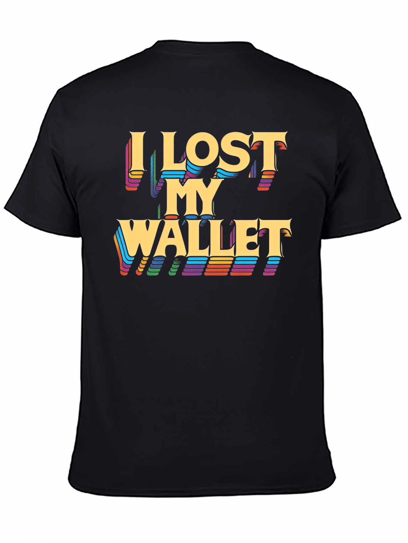 Camiseta Negra - Perdí Mi Billetera