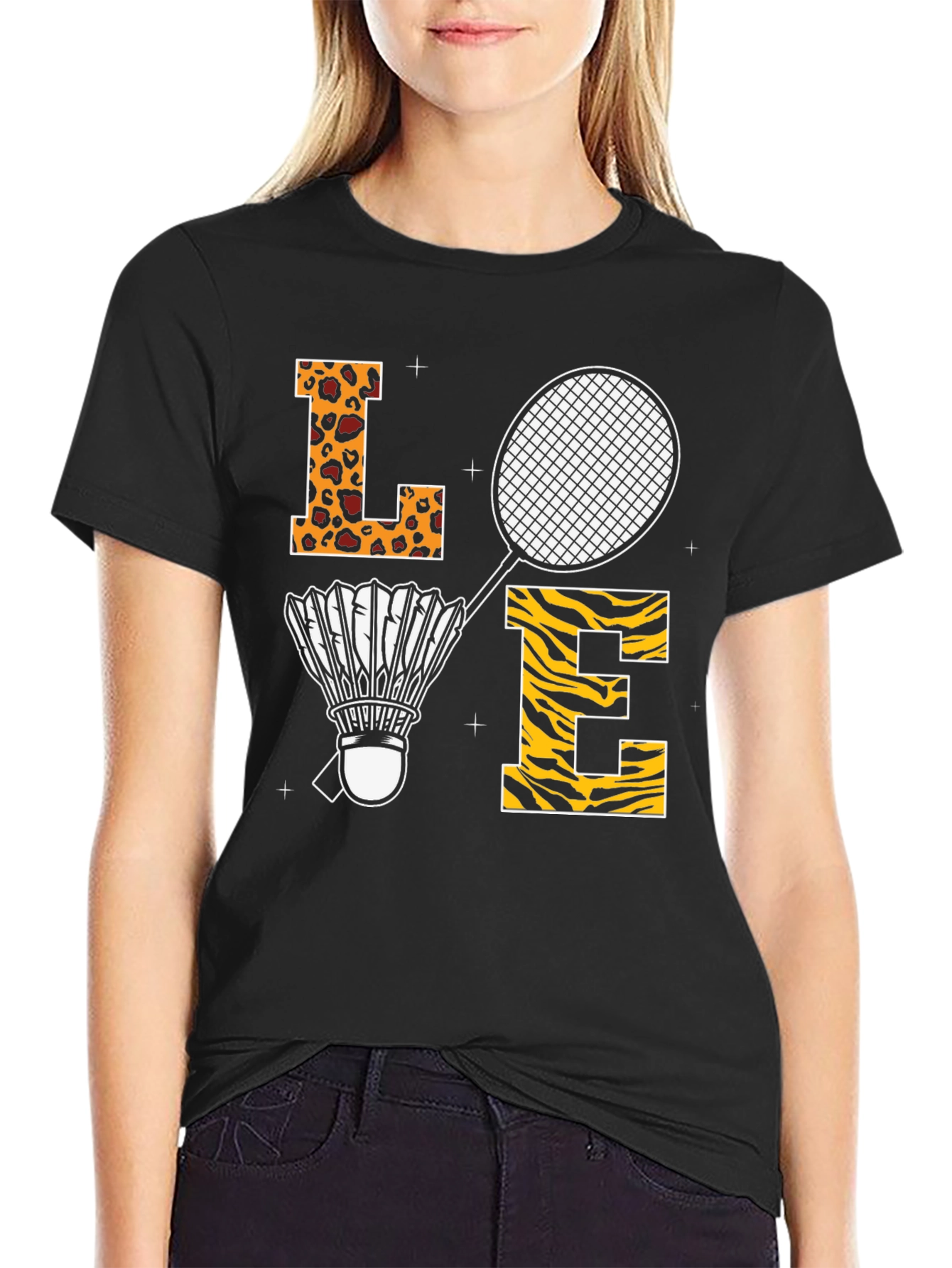 Camiseta Negra Love Bádminton