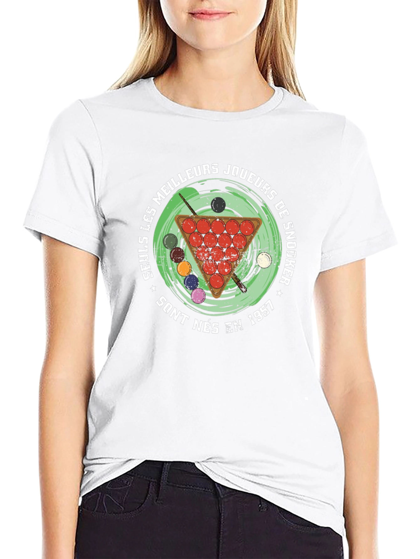Camiseta Negra Snooker 1957