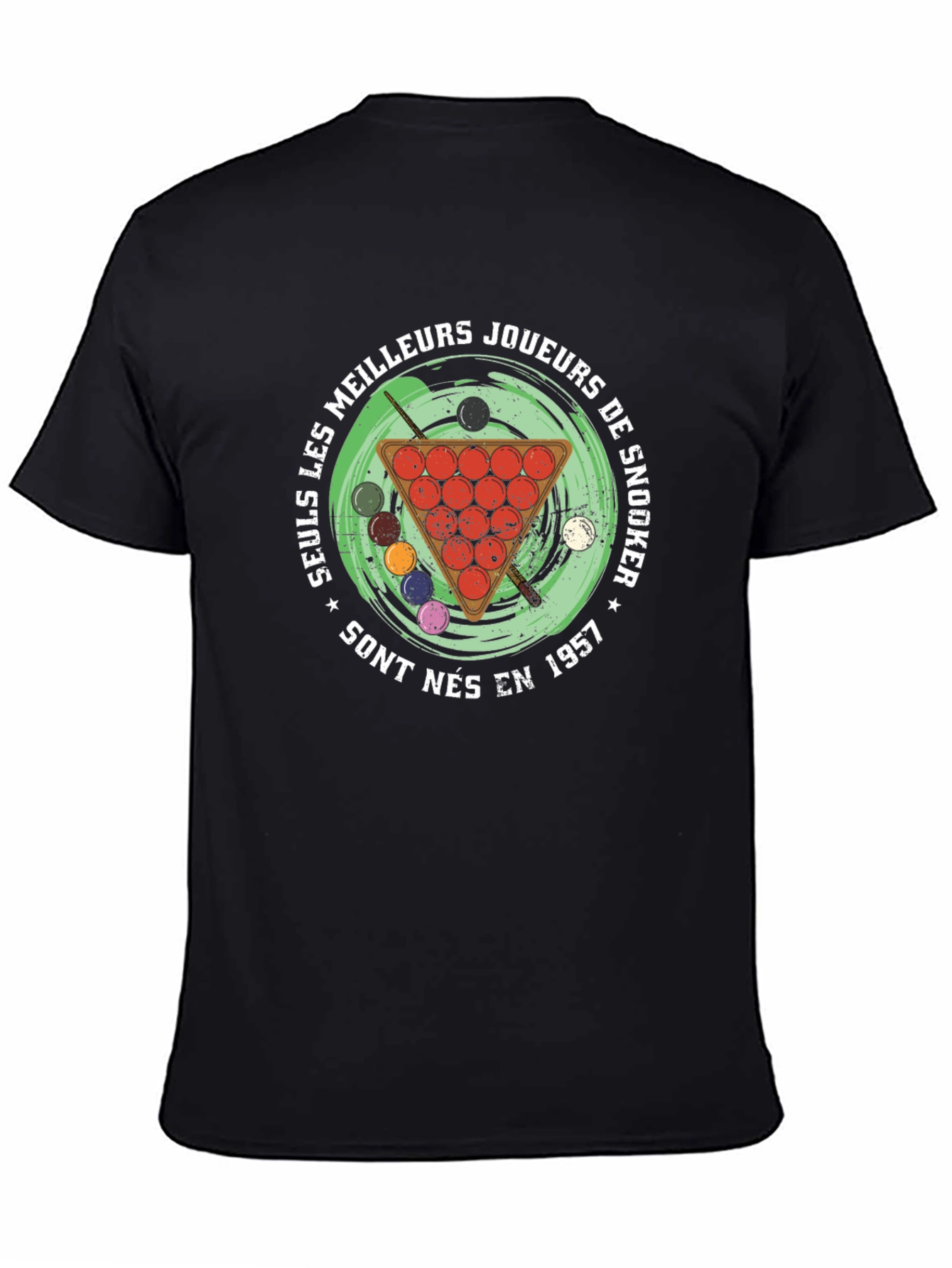 Camiseta Negra Snooker 1957