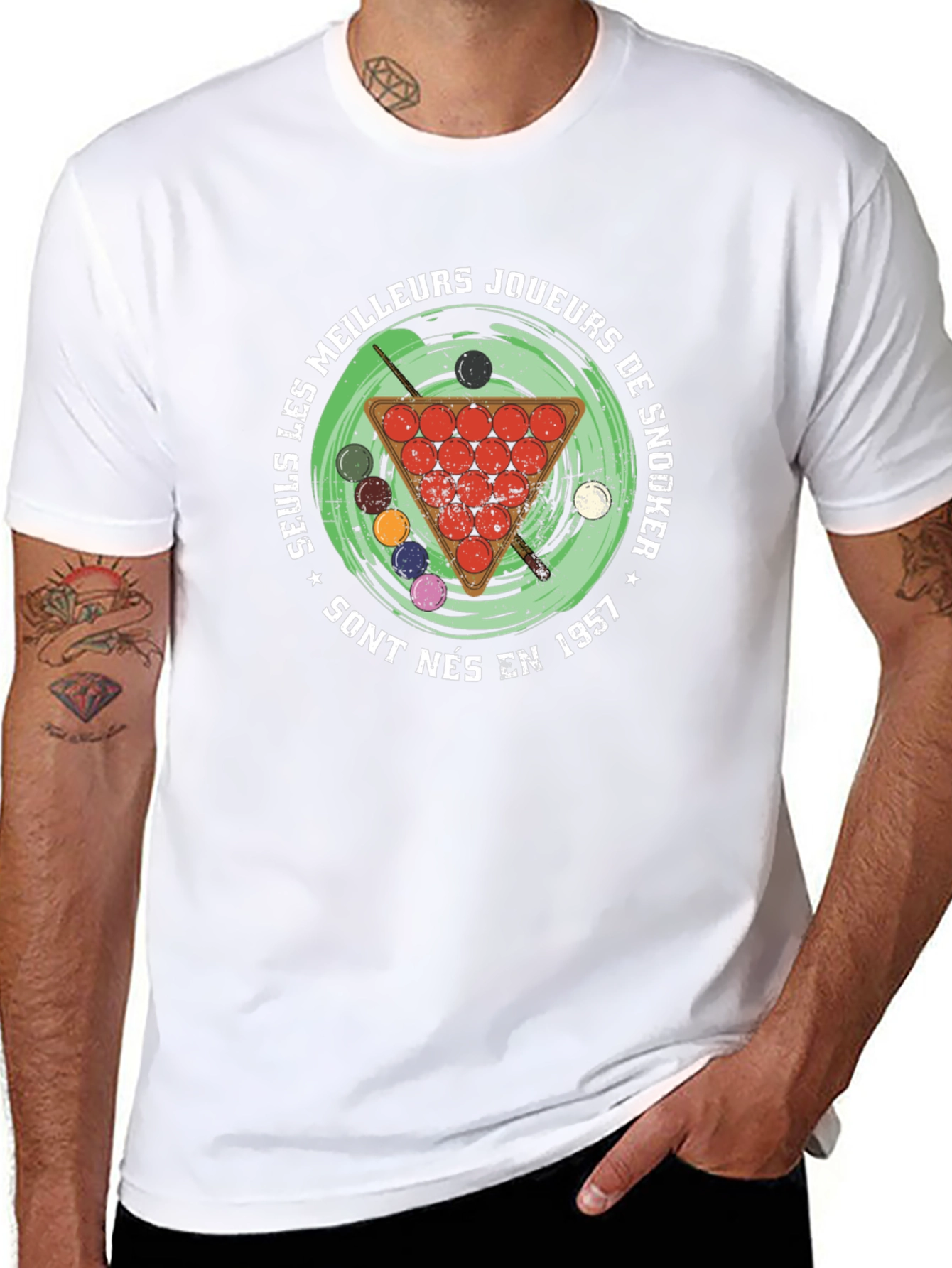 Camiseta Negra Snooker 1957